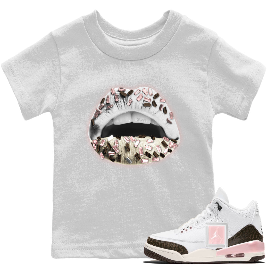 Lips Jewel Kids Tops - Air Jordan 3 Atmosphere