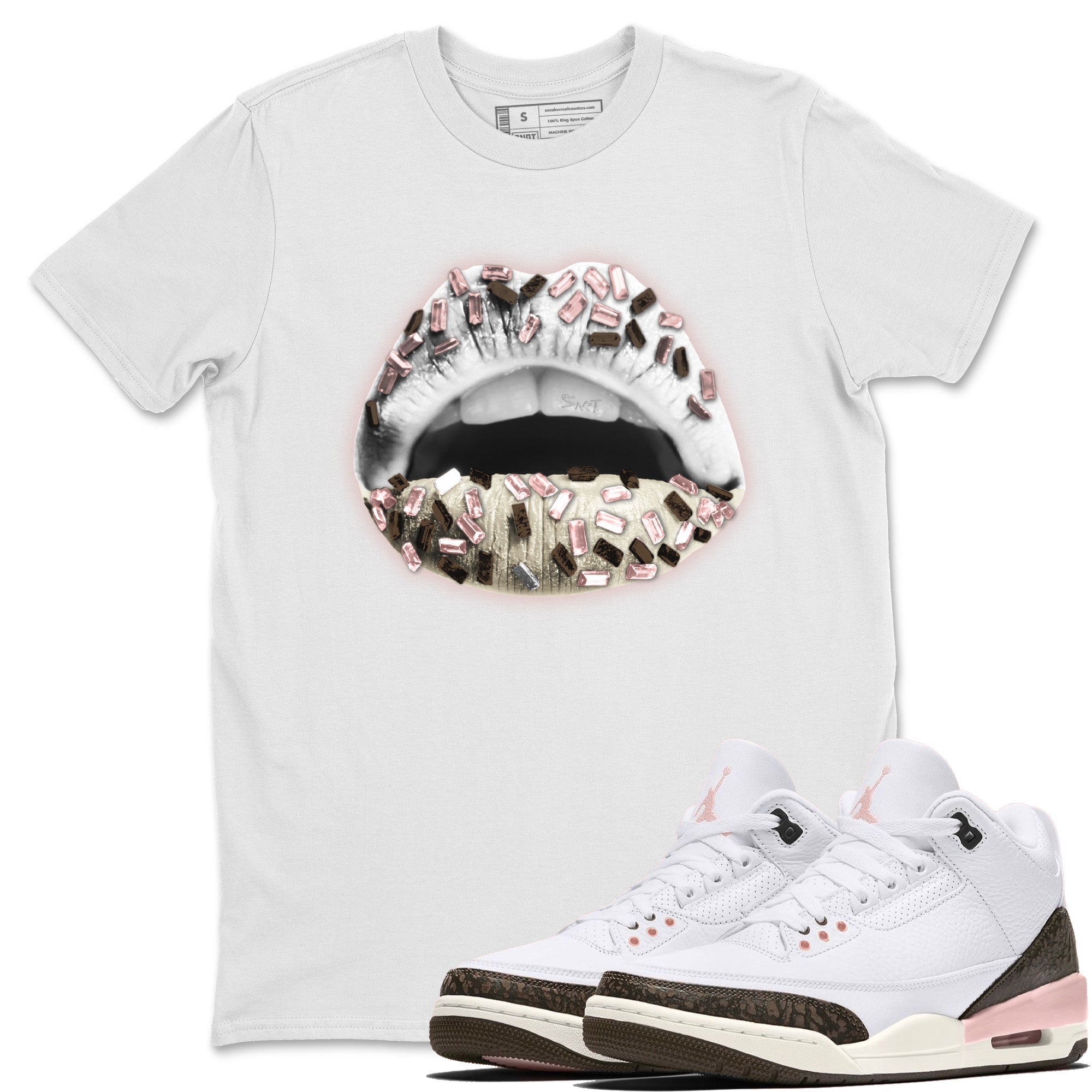 Lips Jewel Unisex Tops - Air Jordan 3 Atmosphere