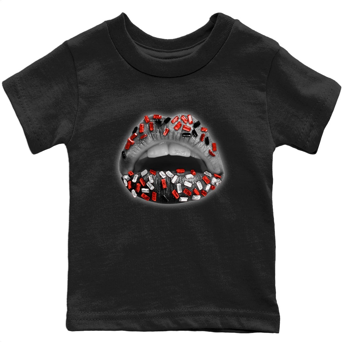 Lips Jewel Kids Tops - Air Jordan 4 Infrared