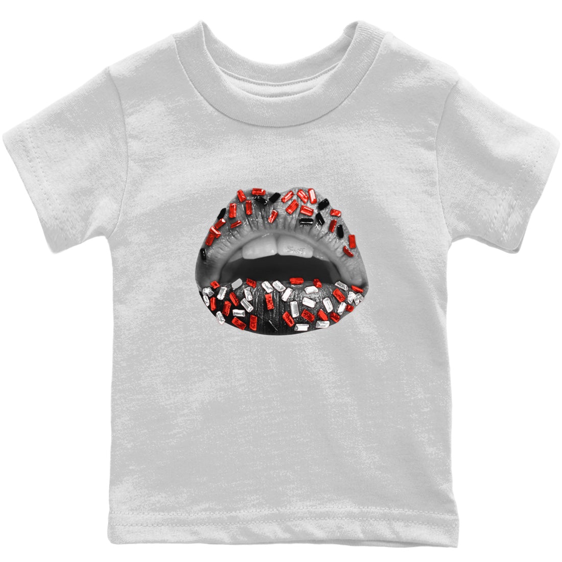 Lips Jewel Kids Tops - Air Jordan 4 Infrared