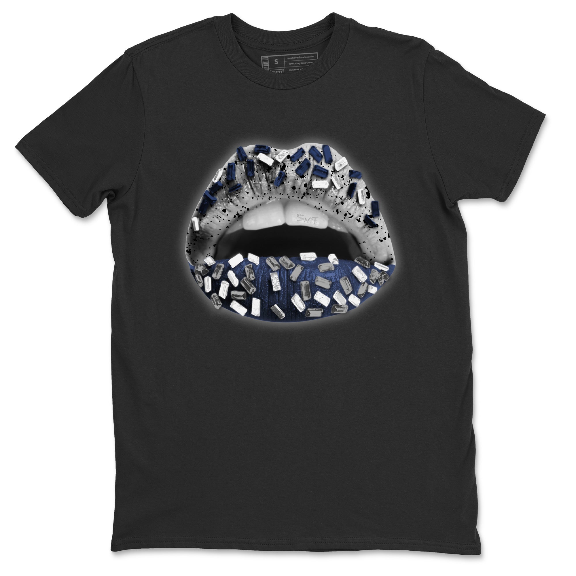 Lips Jewel Unisex Tops - Air Jordan 4 Midnight Navy