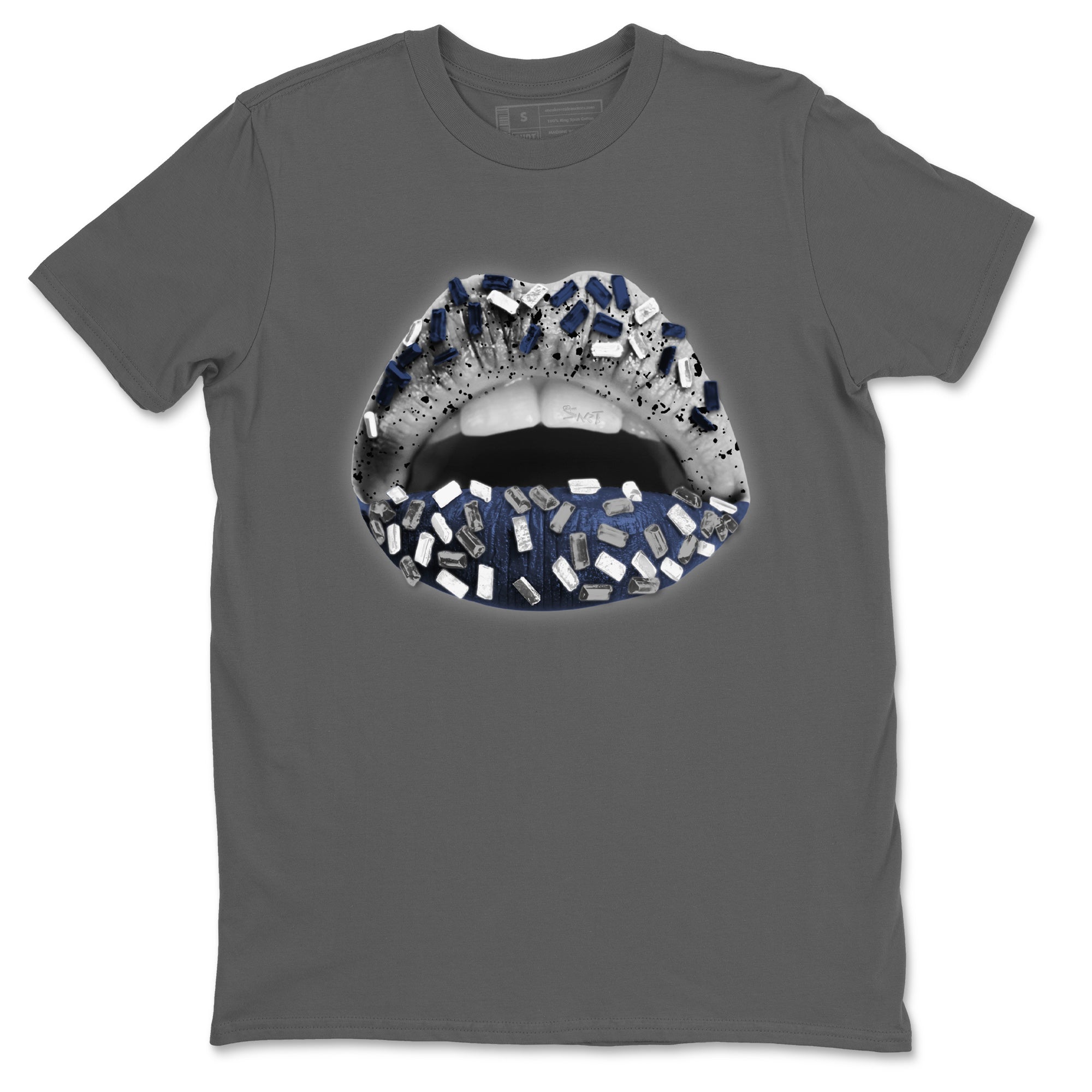 Lips Jewel Unisex Tops - Air Jordan 4 Midnight Navy