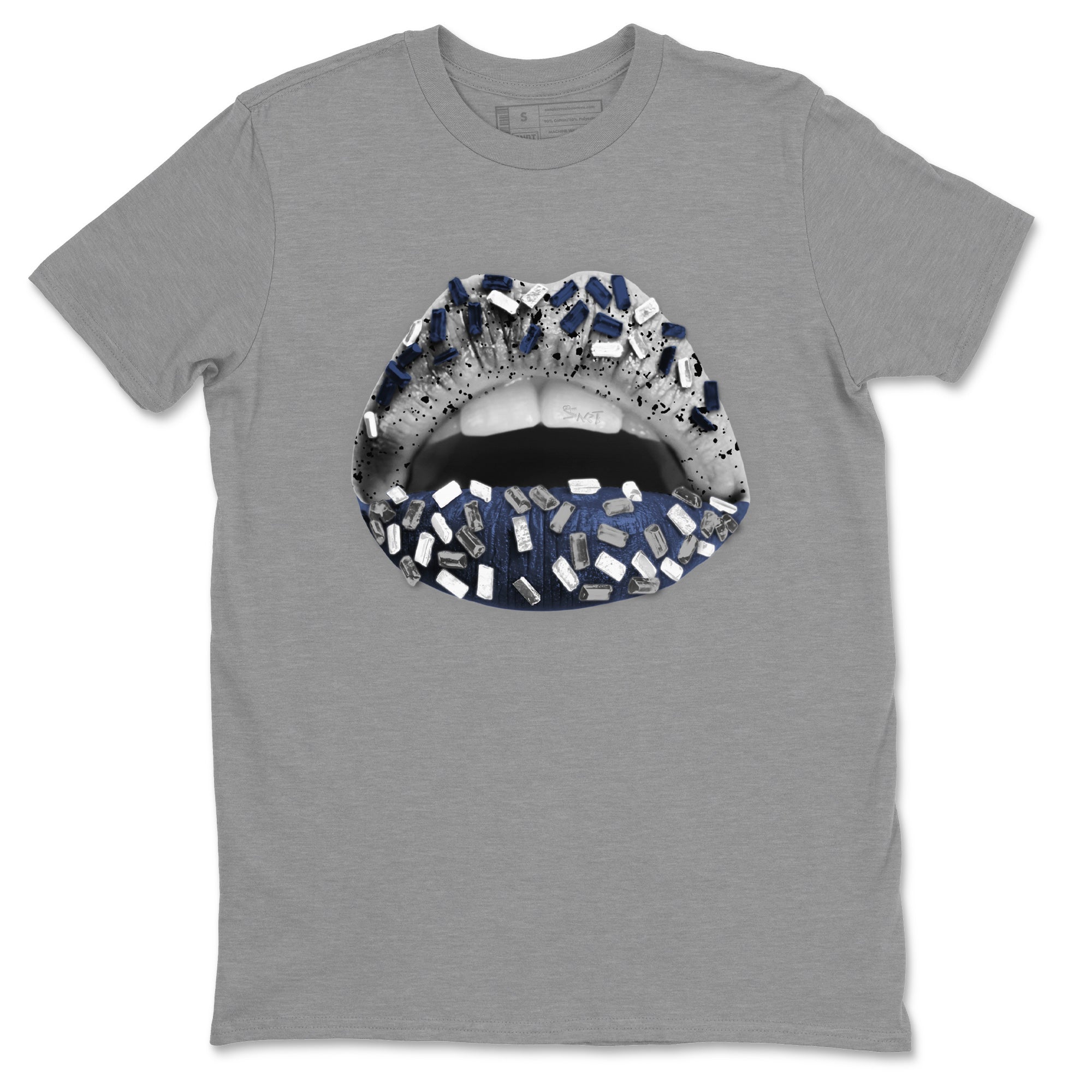 Lips Jewel Unisex Tops - Air Jordan 4 Midnight Navy