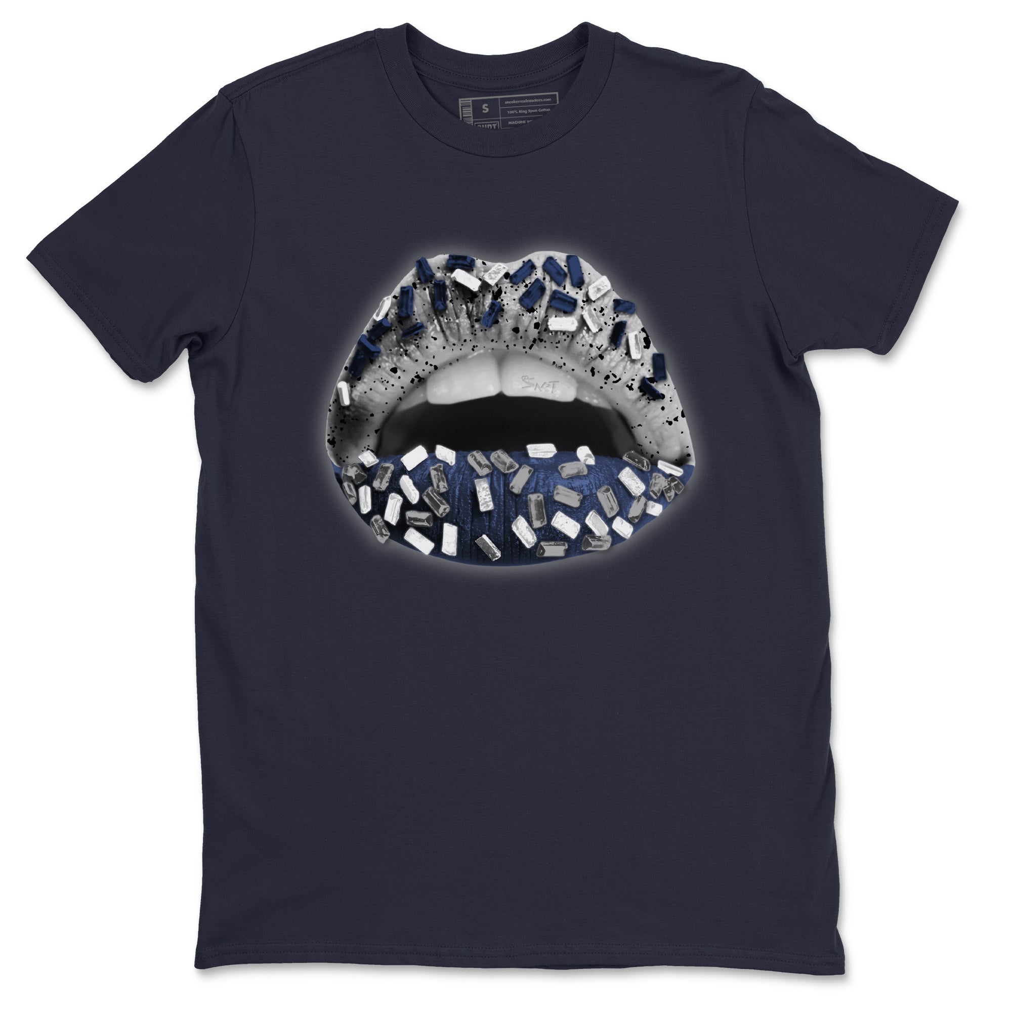 Lips Jewel Unisex Tops - Air Jordan 4 Midnight Navy