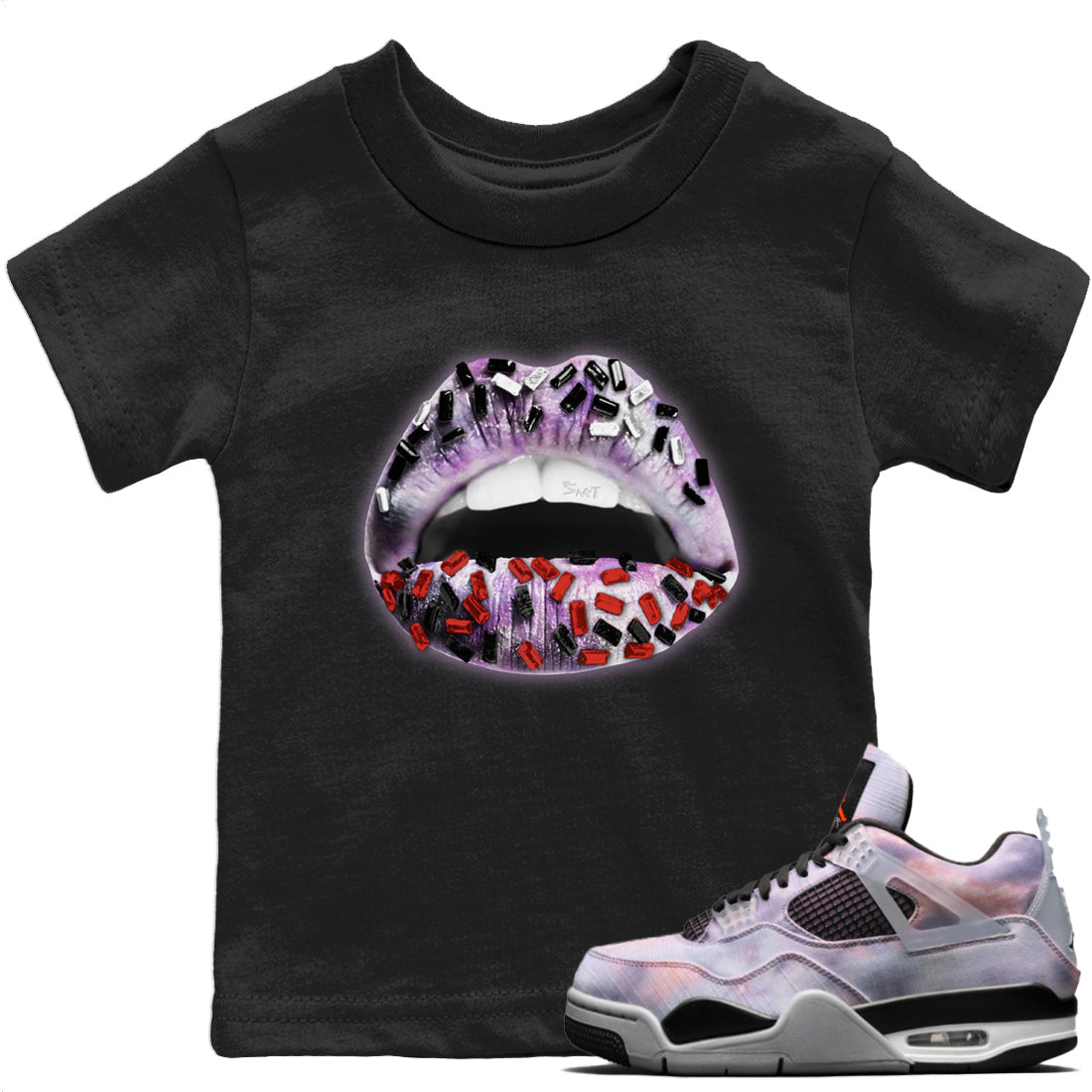 Lips Jewel Kids Tops - Air Jordan 4 Zen Master