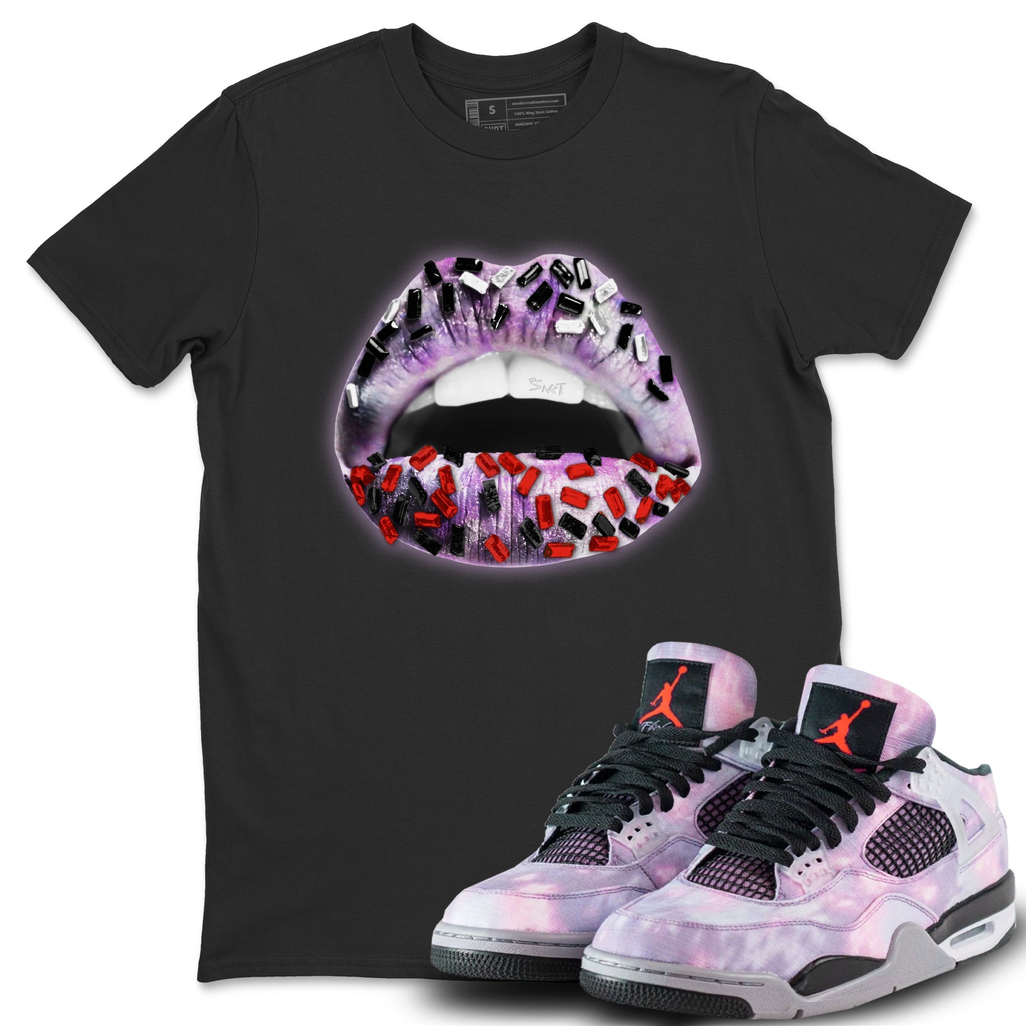 Lips Jewel Unisex Tops - Air Jordan 4 Zen Master