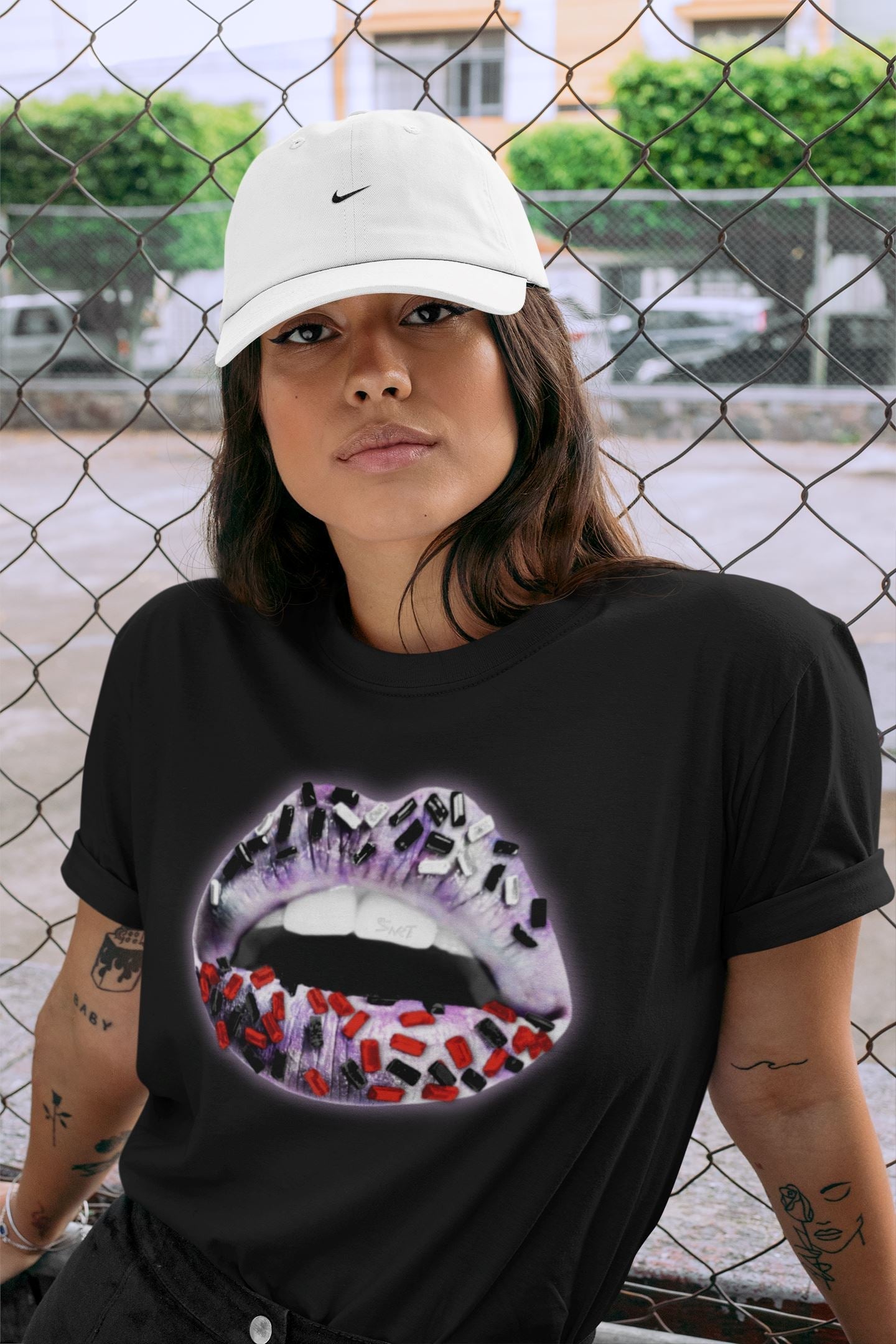 Lips Jewel Unisex Tops - Air Jordan 4 Zen Master