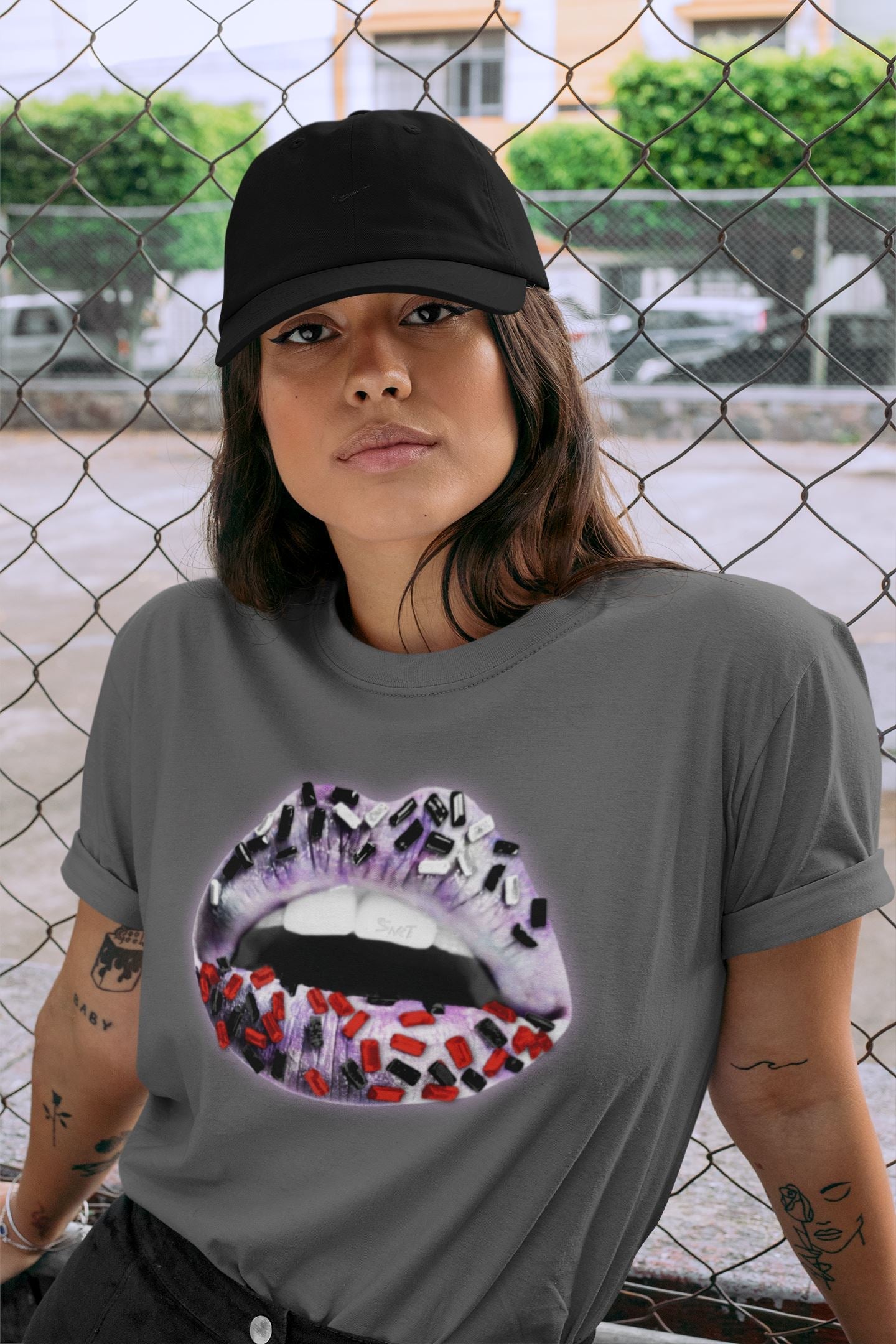 Lips Jewel Unisex Tops - Air Jordan 4 Zen Master