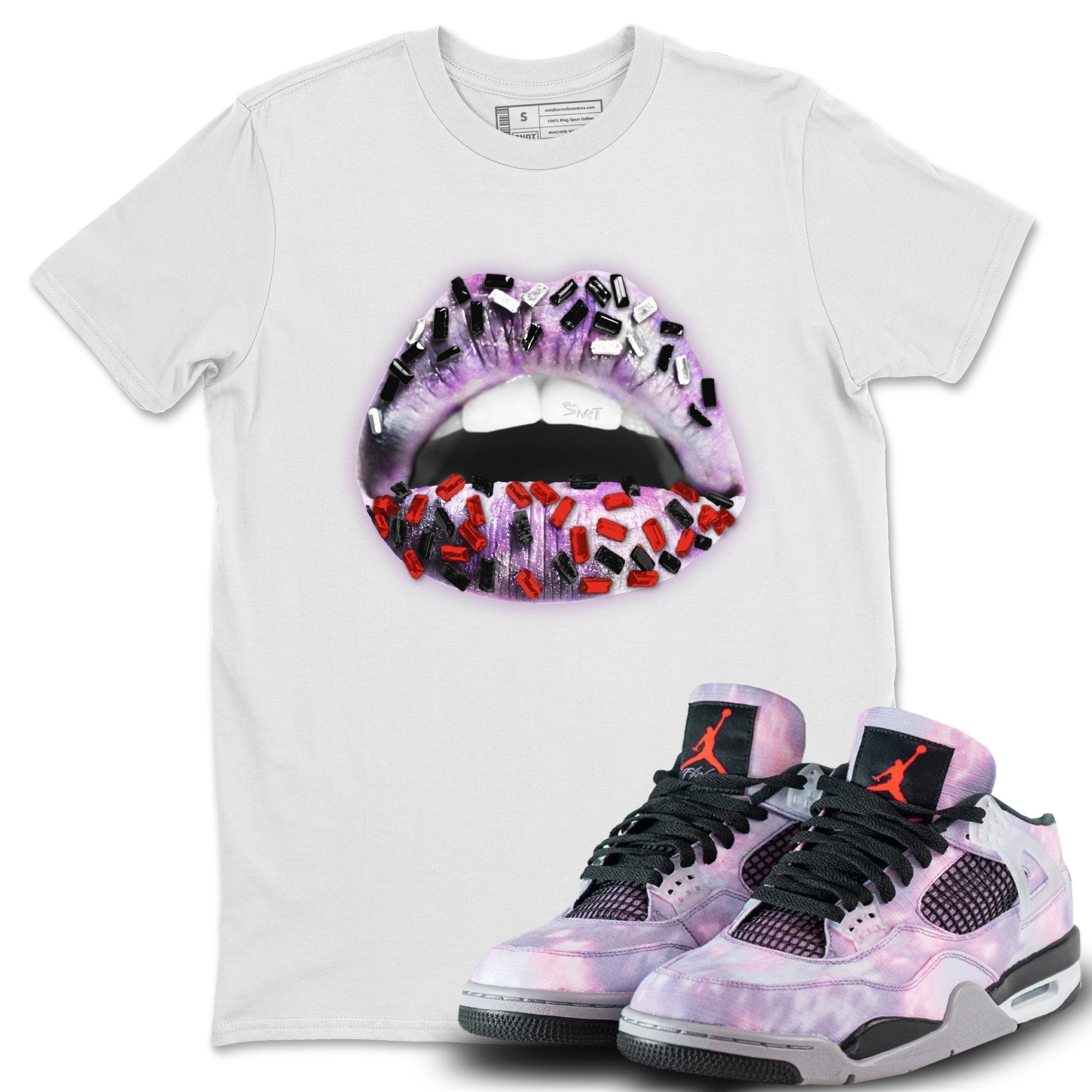 Lips Jewel Unisex Tops - Air Jordan 4 Zen Master