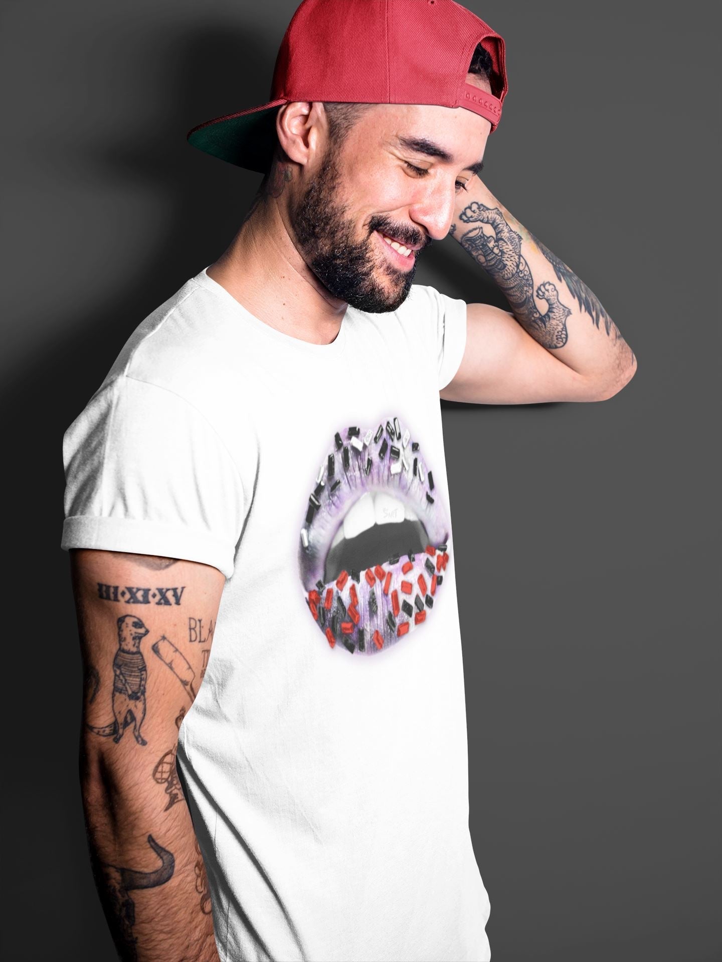 Lips Jewel Unisex Tops - Air Jordan 4 Zen Master