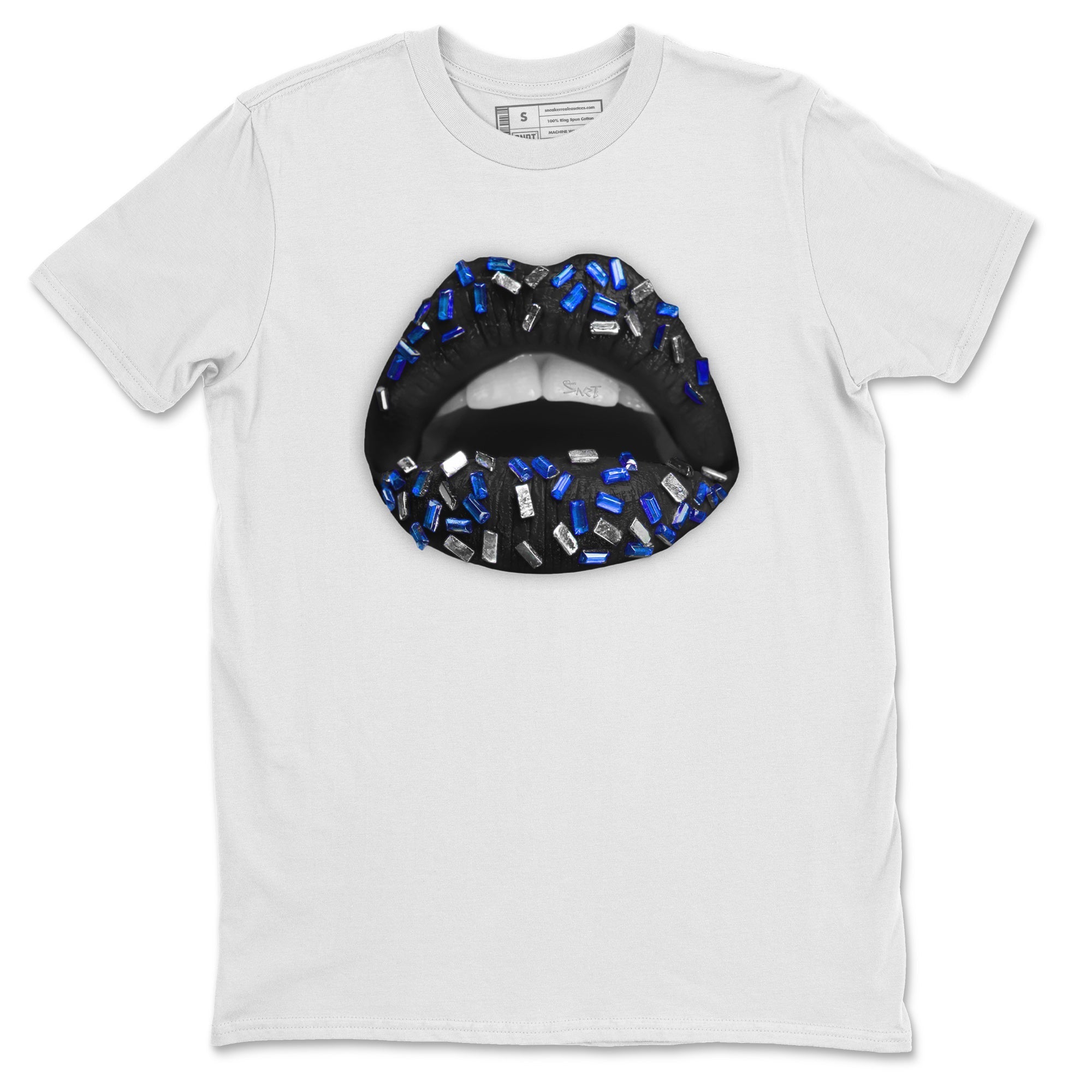 Lips Jewel Unisex Tops - Air Jordan 5 Racer Blue