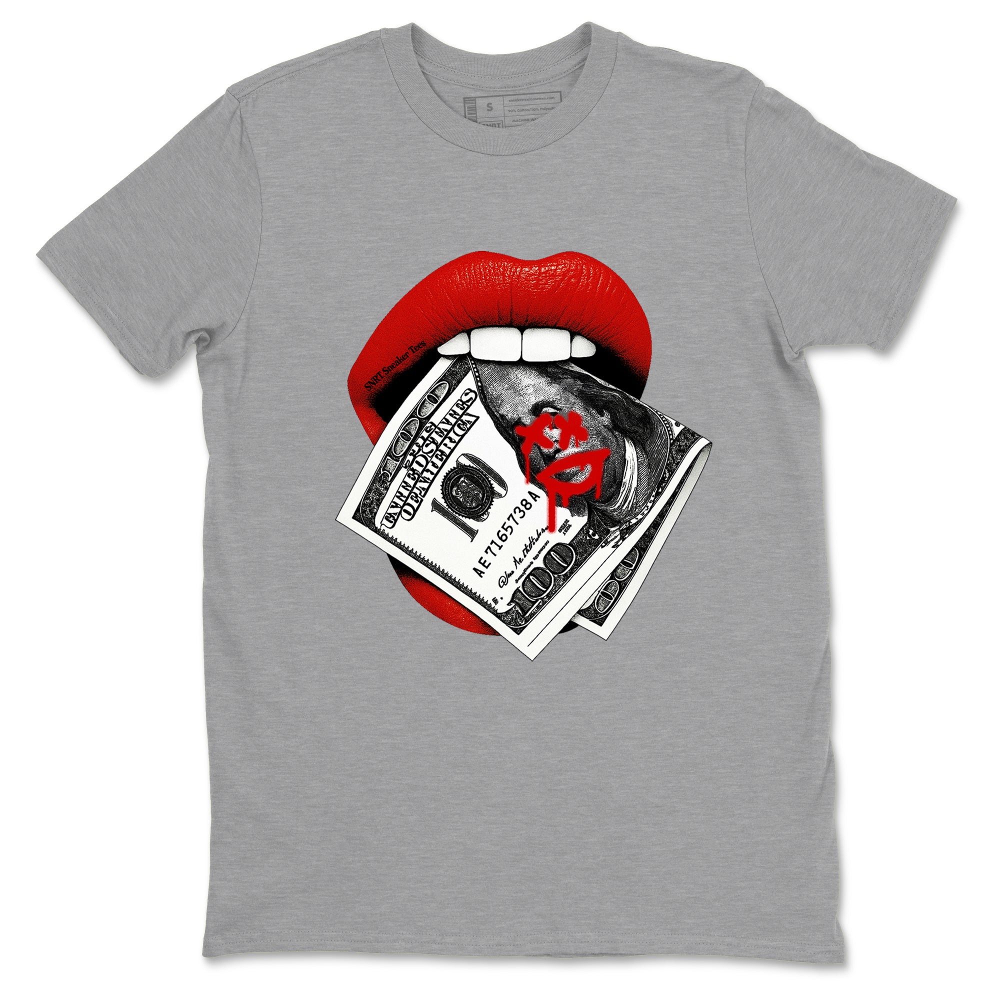 Lips Money snkmatch Tees - Air Jordan 11 Bred
