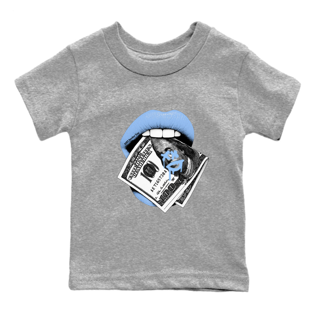 Lips Money snkmatch Tees Kids - Air Jordan 4 Forget Me Not