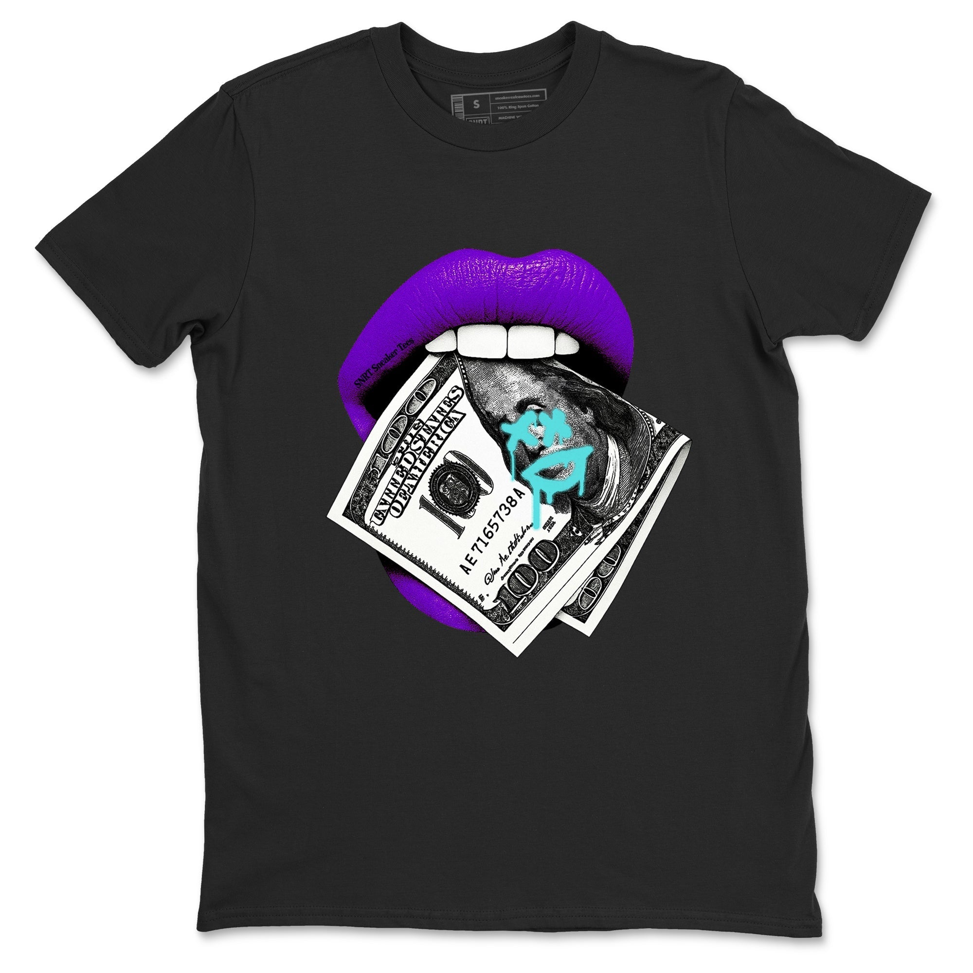 Lips Money snkmatch Tees - Air Jordan 5 Grape