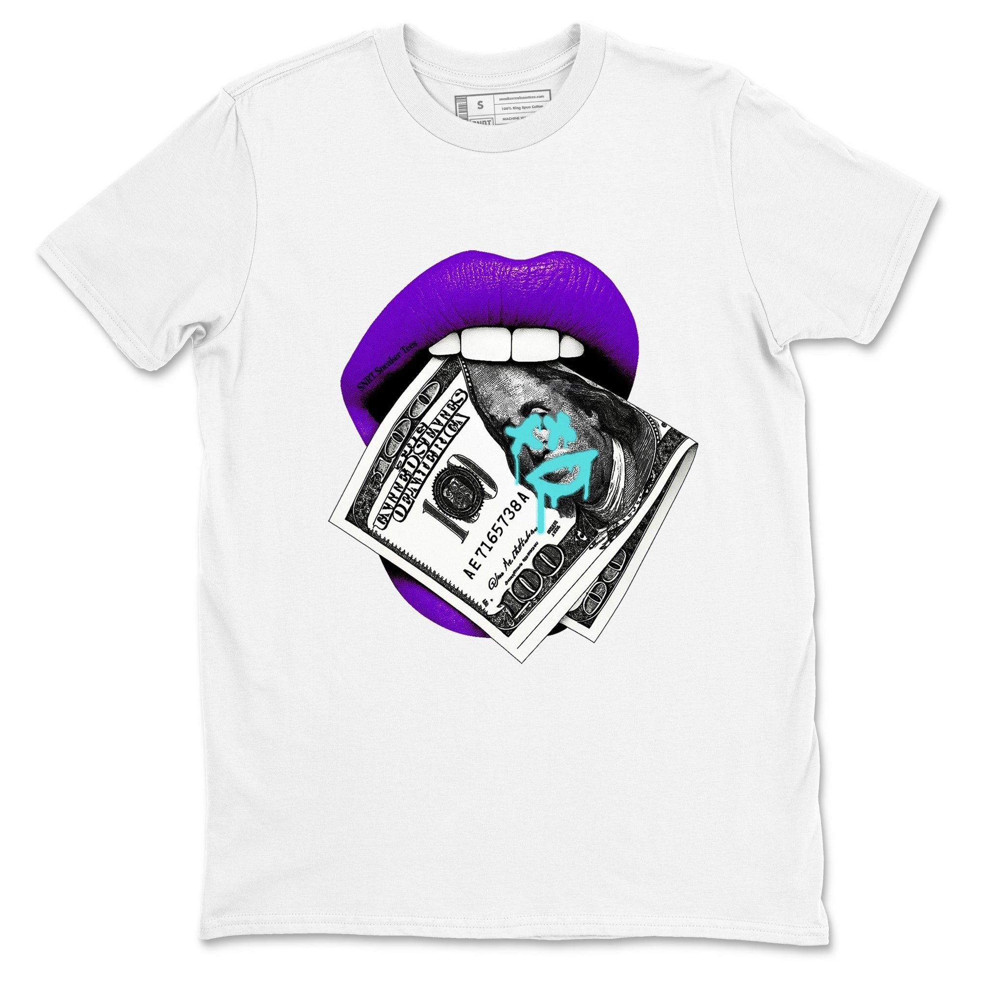 Lips Money snkmatch Tees - Air Jordan 5 Grape