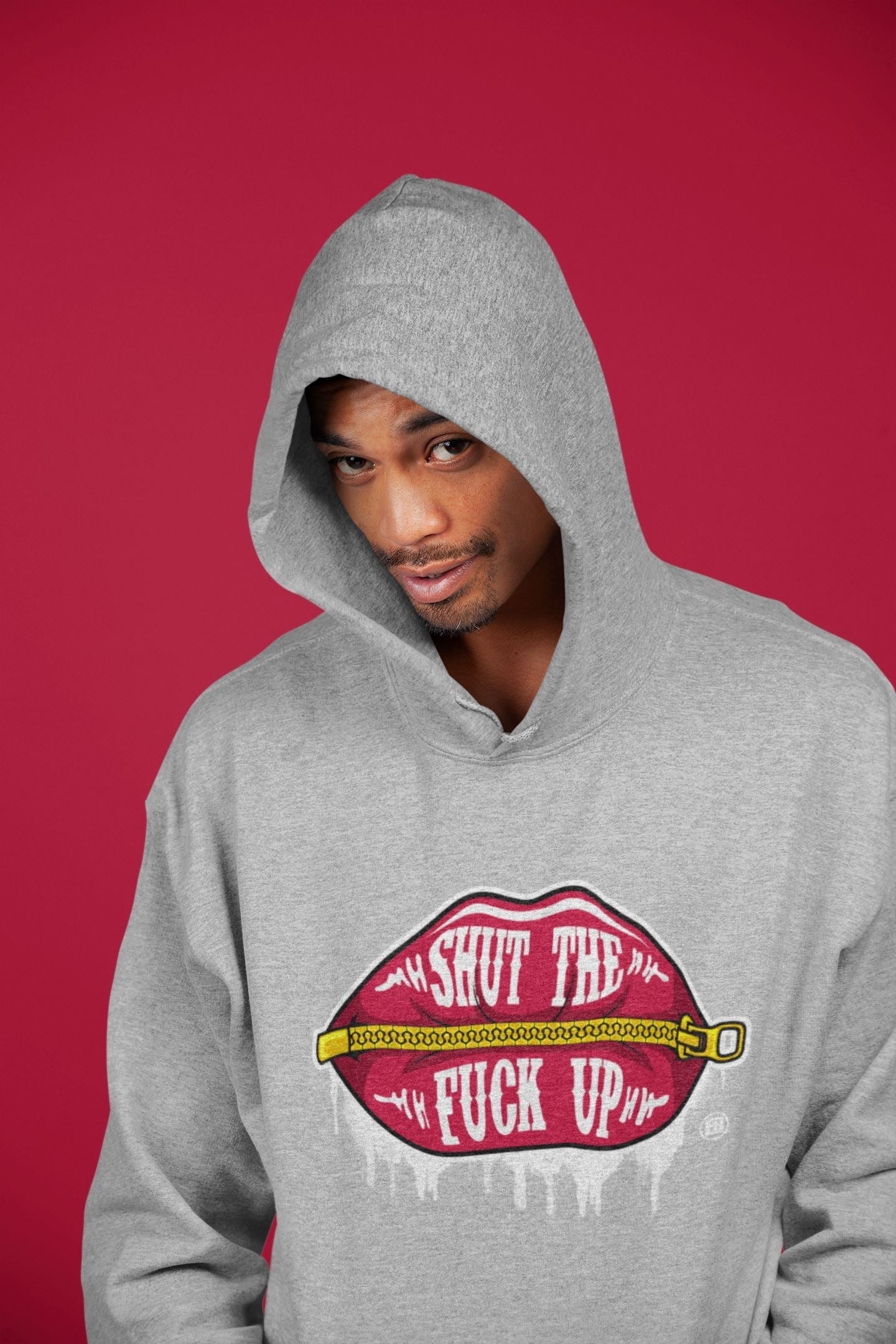 Lips Zipper Unisex Tops - Air Jordan 3 Cardinal
