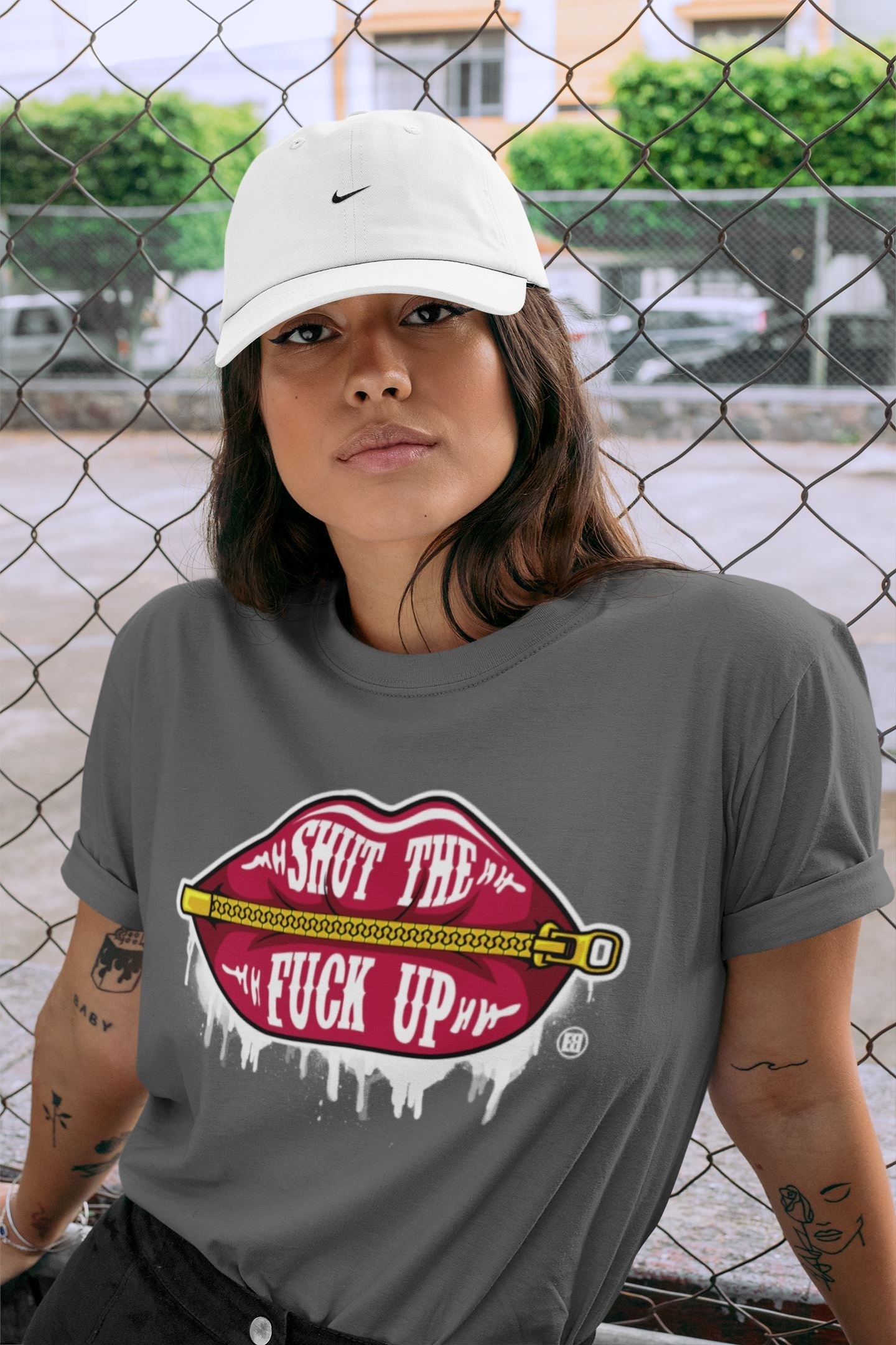 Lips Zipper Unisex Tops - Air Jordan 3 Cardinal