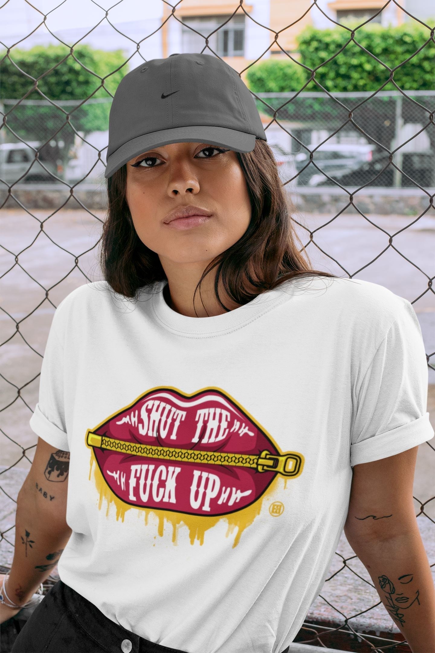 Lips Zipper Unisex Tops - Air Jordan 3 Cardinal