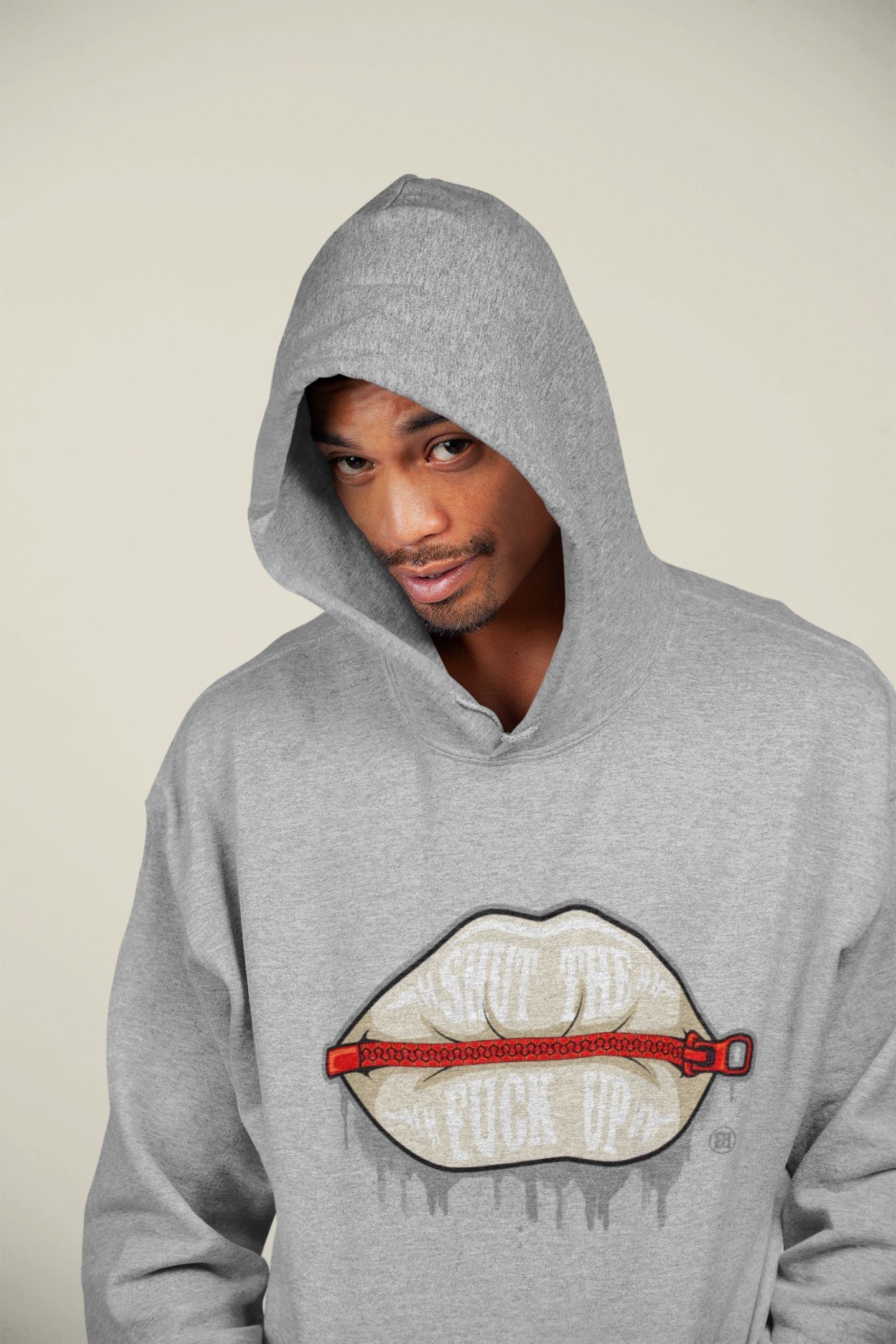 Lips Zipper Unisex Tops - Air Jordan 3 Muslin