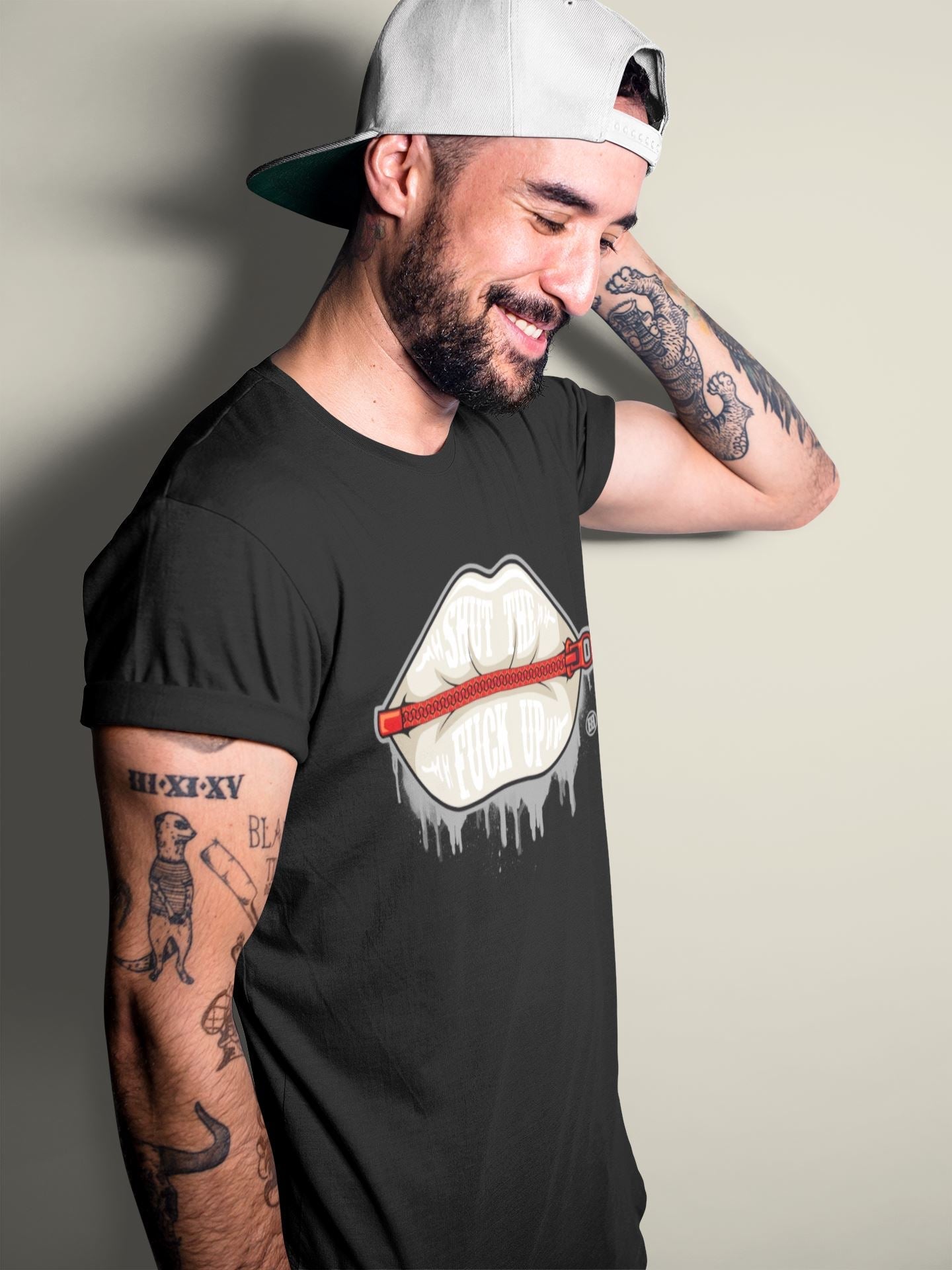 Lips Zipper Unisex Tops - Air Jordan 3 Muslin
