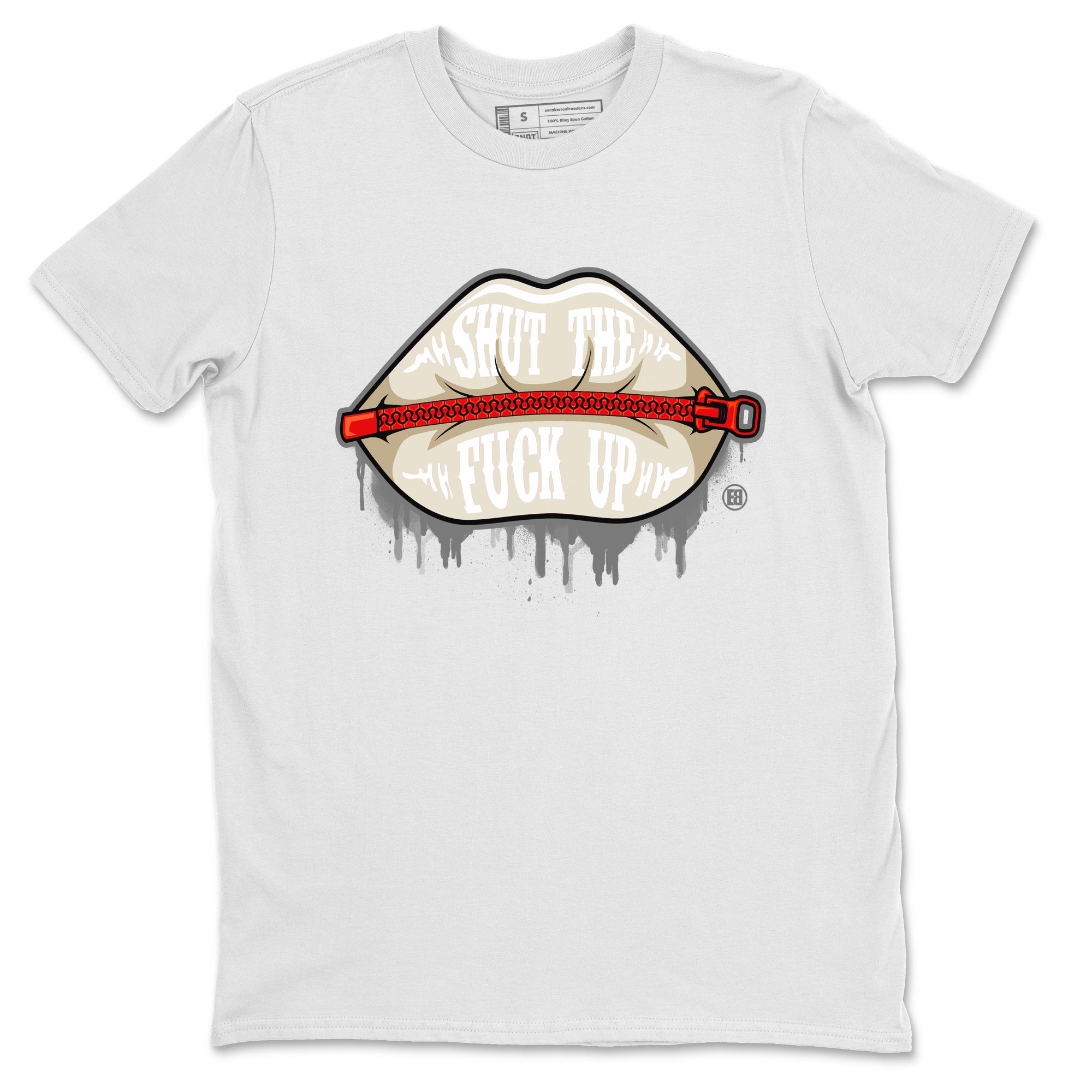 Lips Zipper Unisex Tops - Air Jordan 3 Muslin
