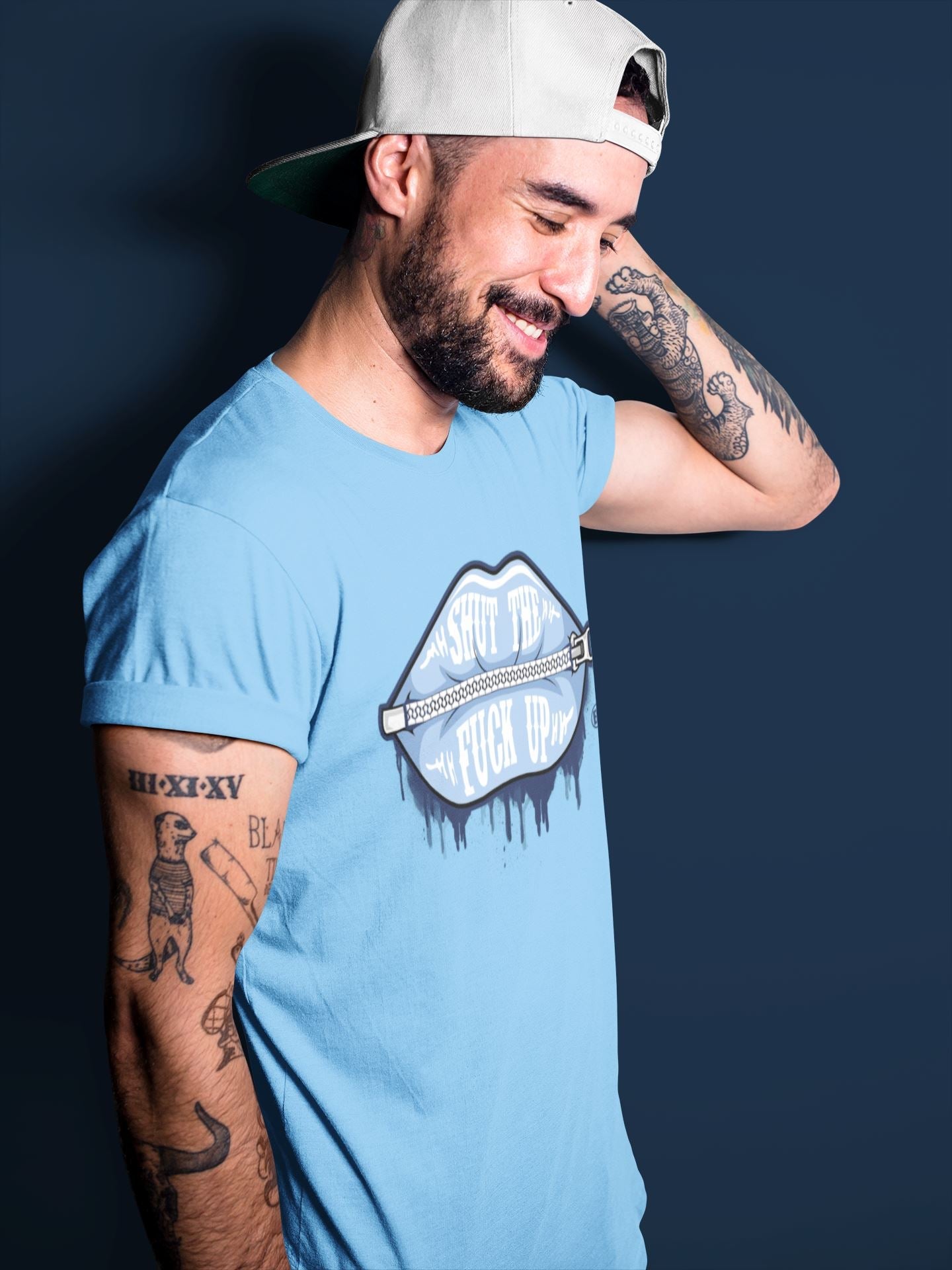 Lips Zipper Unisex Tops - Air Jordan 6 UNC