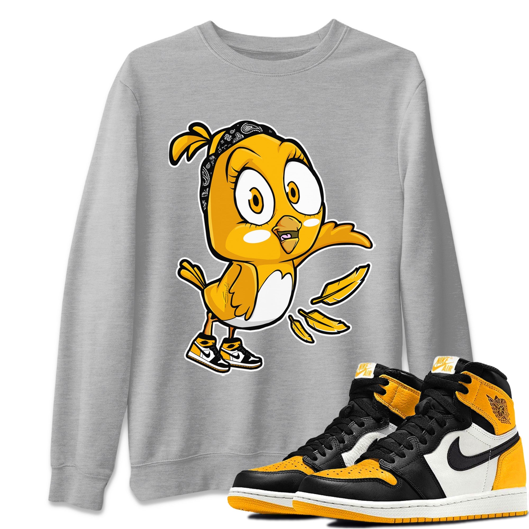 Little Birds Unisex Tops - Air Jordan 1 Yellow Toe