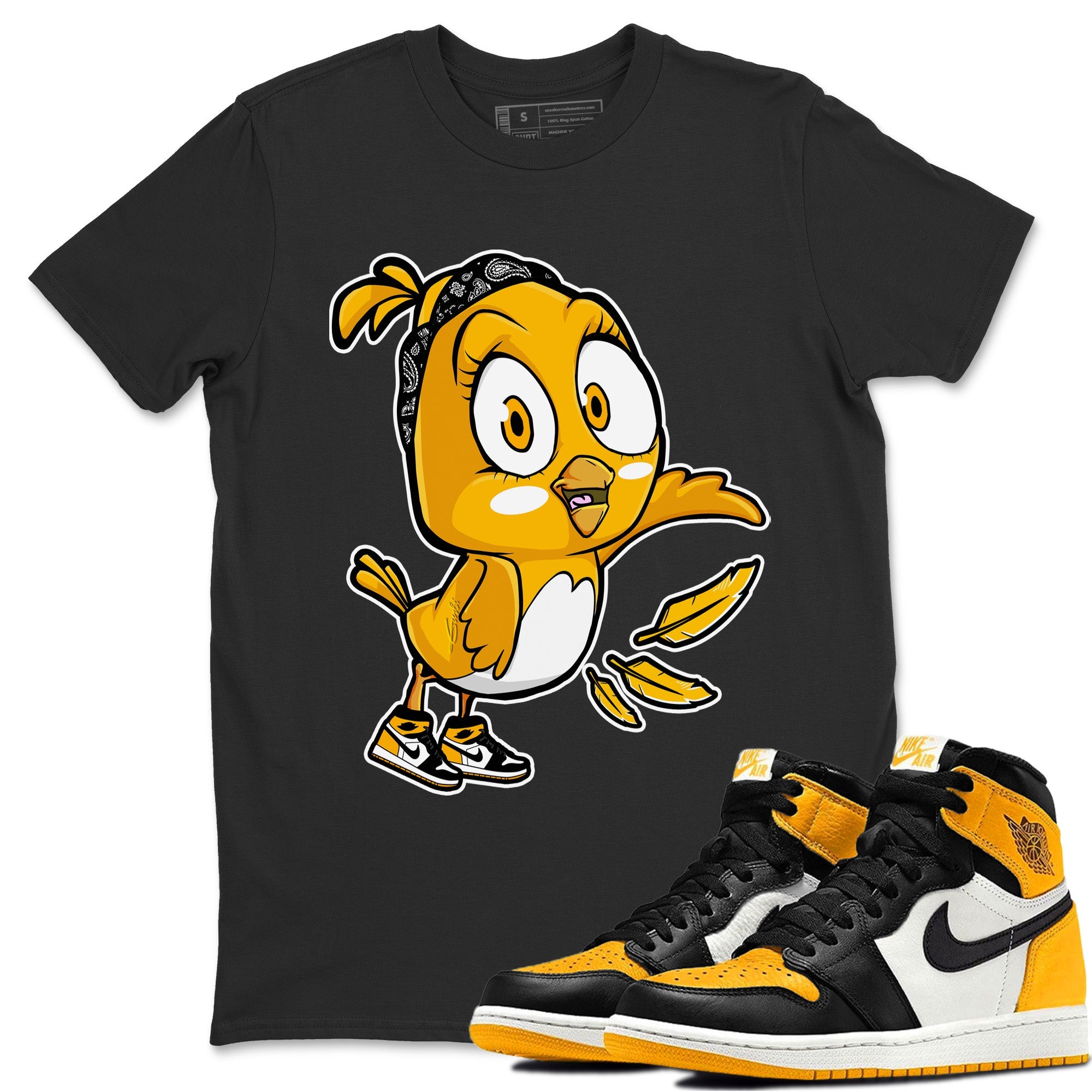 Little Birds Unisex Tops - Air Jordan 1 Yellow Toe