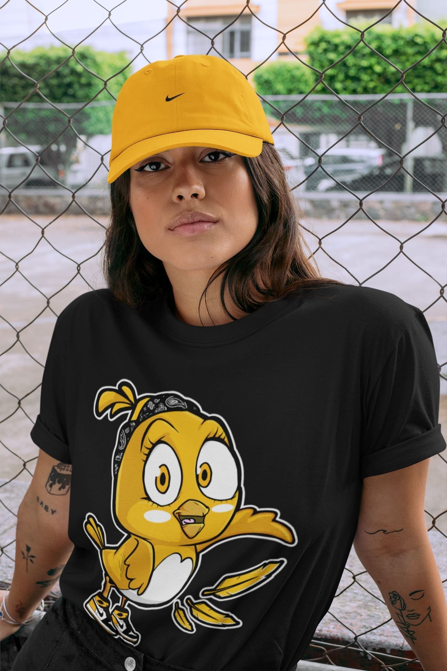 Little Birds Unisex Tops - Air Jordan 1 Yellow Toe