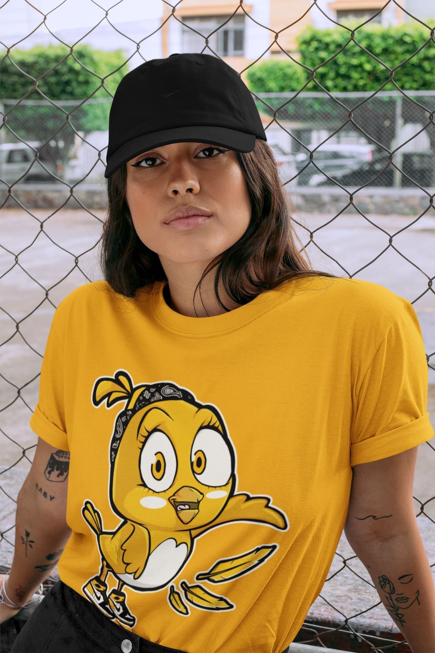 Little Birds Unisex Tops - Air Jordan 1 Yellow Toe