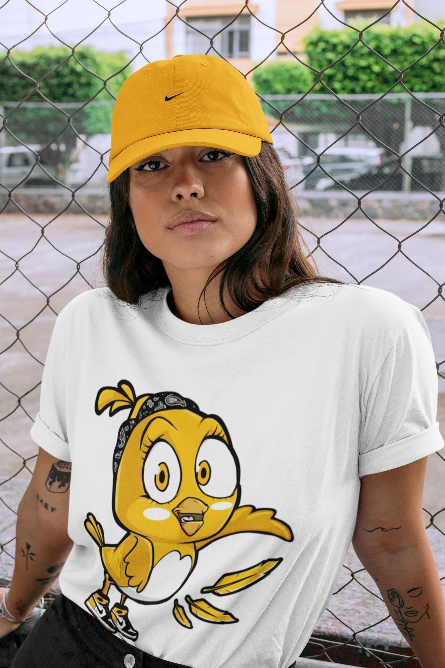 Little Birds Unisex Tops - Air Jordan 1 Yellow Toe