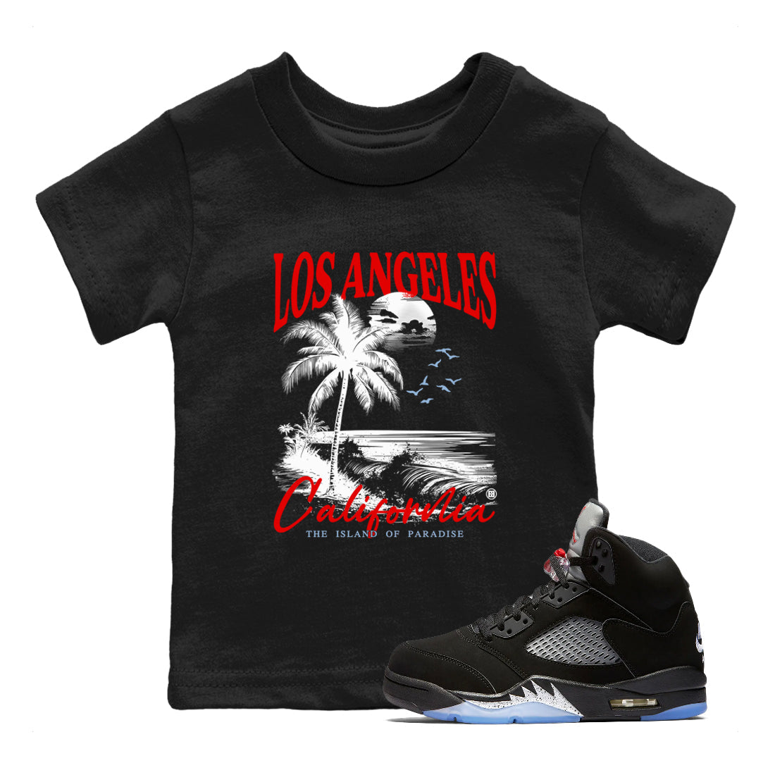 Los Angeles California snkmatch Tees Kids - Air Jordan 5 Reimagined