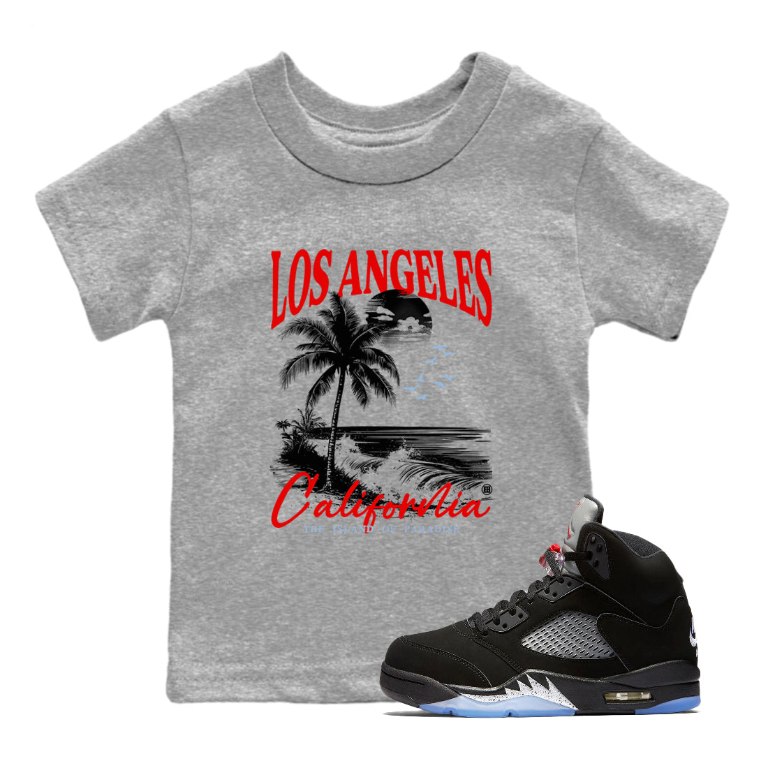 Los Angeles California snkmatch Tees Kids - Air Jordan 5 Reimagined