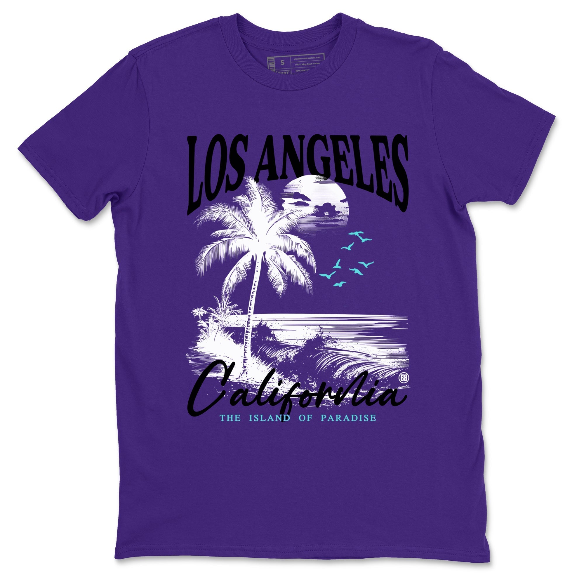 Los Angeles California snkmatch Tees - Air Jordan 5 Grape