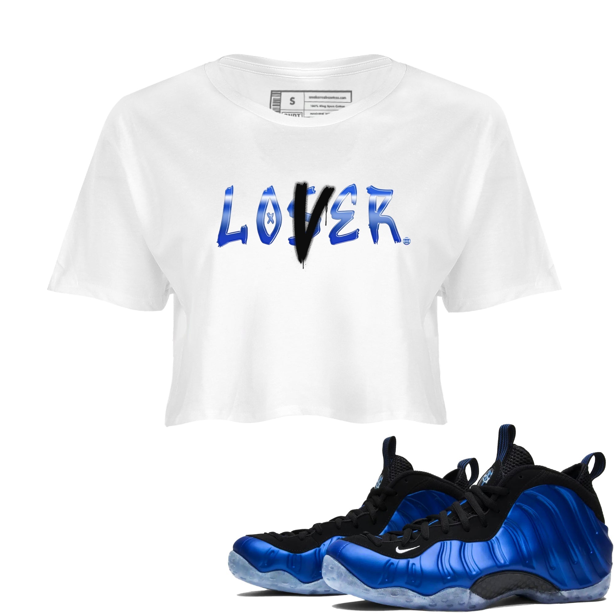 Loser Lover snkmatch Women's Top - Air Foamposite One Royal