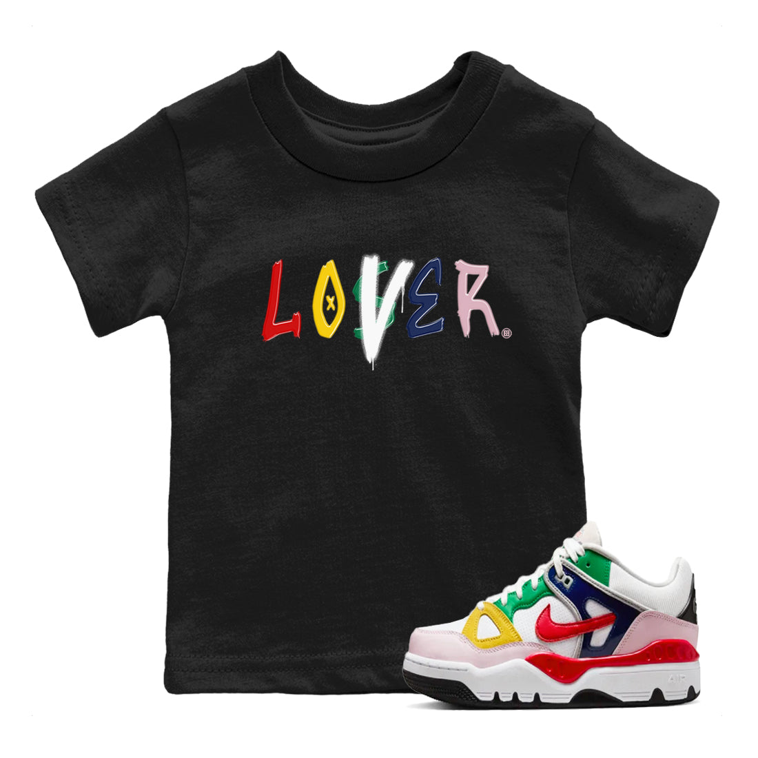 Loser Lover snkmatch Tees Kids - Air Force 3 Blue Void and Tour Yellow