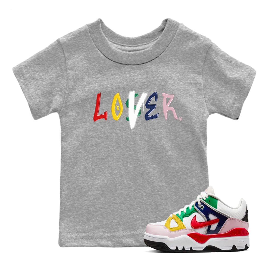 Loser Lover snkmatch Tees Kids - Air Force 3 Blue Void and Tour Yellow