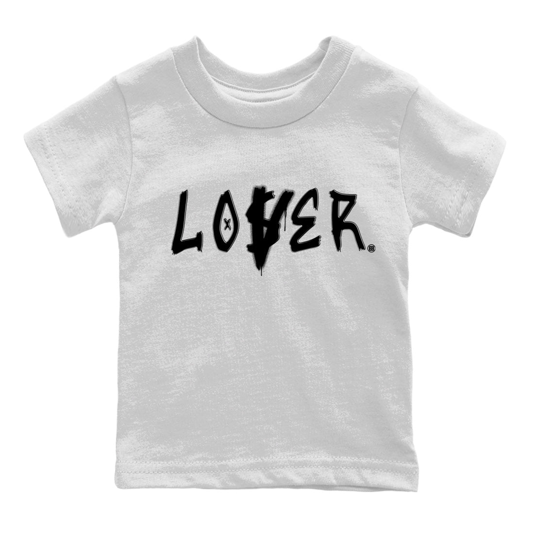 Loser Lover Kids Tops - Air Jordan 1 Black White