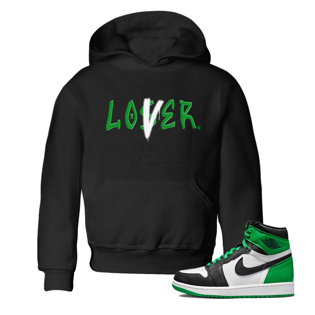Loser Lover Kids Tops - Air Jordan 1 Celtics