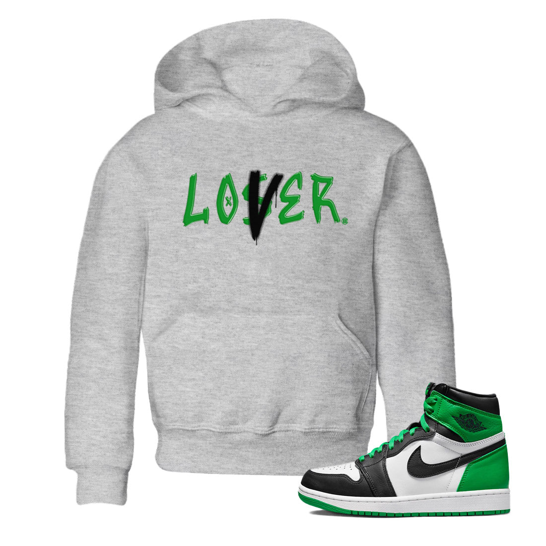 Loser Lover Kids Tops - Air Jordan 1 Celtics