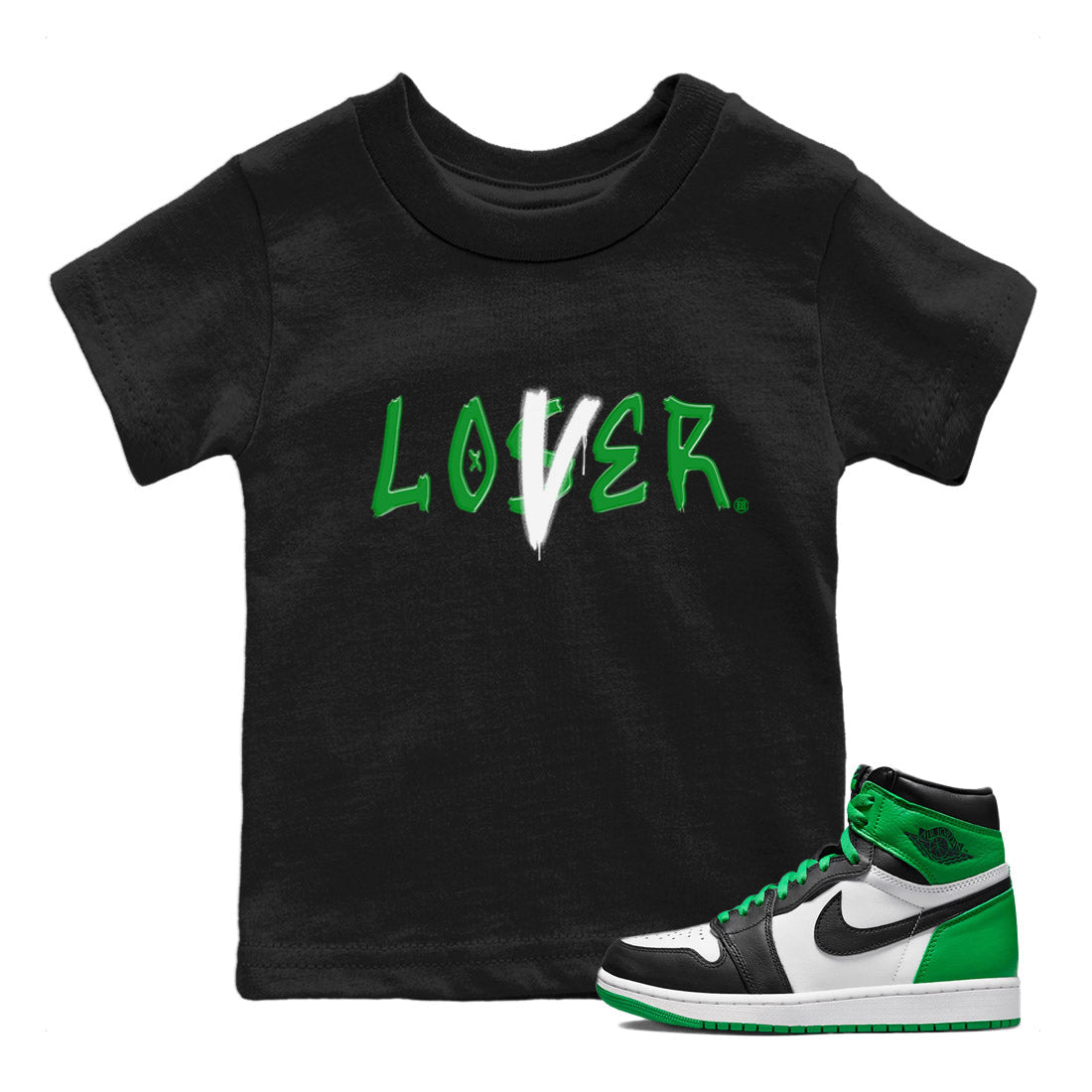 Loser Lover Kids Tops - Air Jordan 1 Celtics