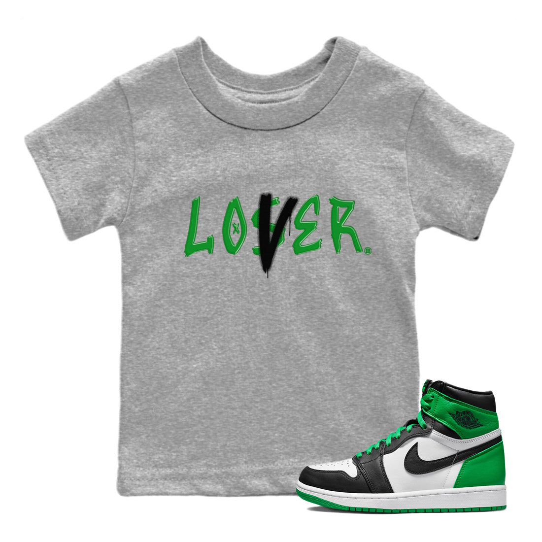Loser Lover Kids Tops - Air Jordan 1 Celtics