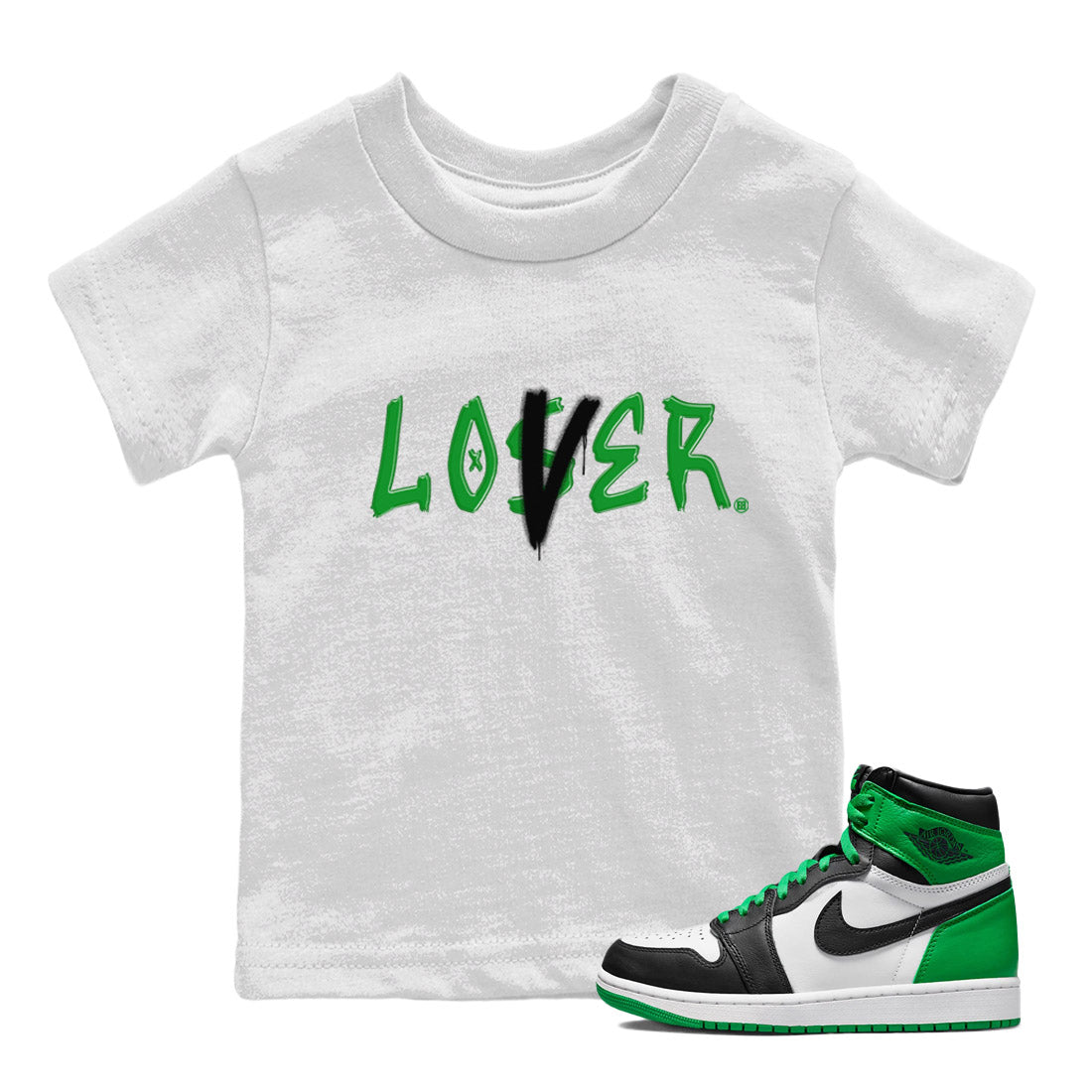 Loser Lover Kids Tops - Air Jordan 1 Celtics