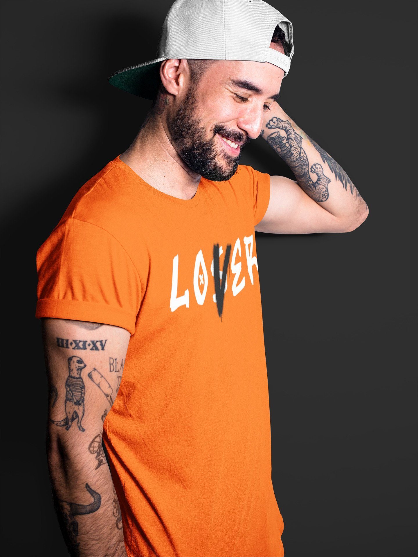 Loser Lover Unisex Tops - Air Jordan 1 Electro Orange