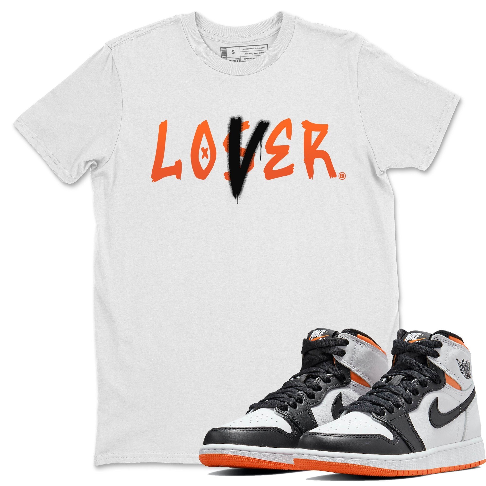 Loser Lover Unisex Tops - Air Jordan 1 Electro Orange