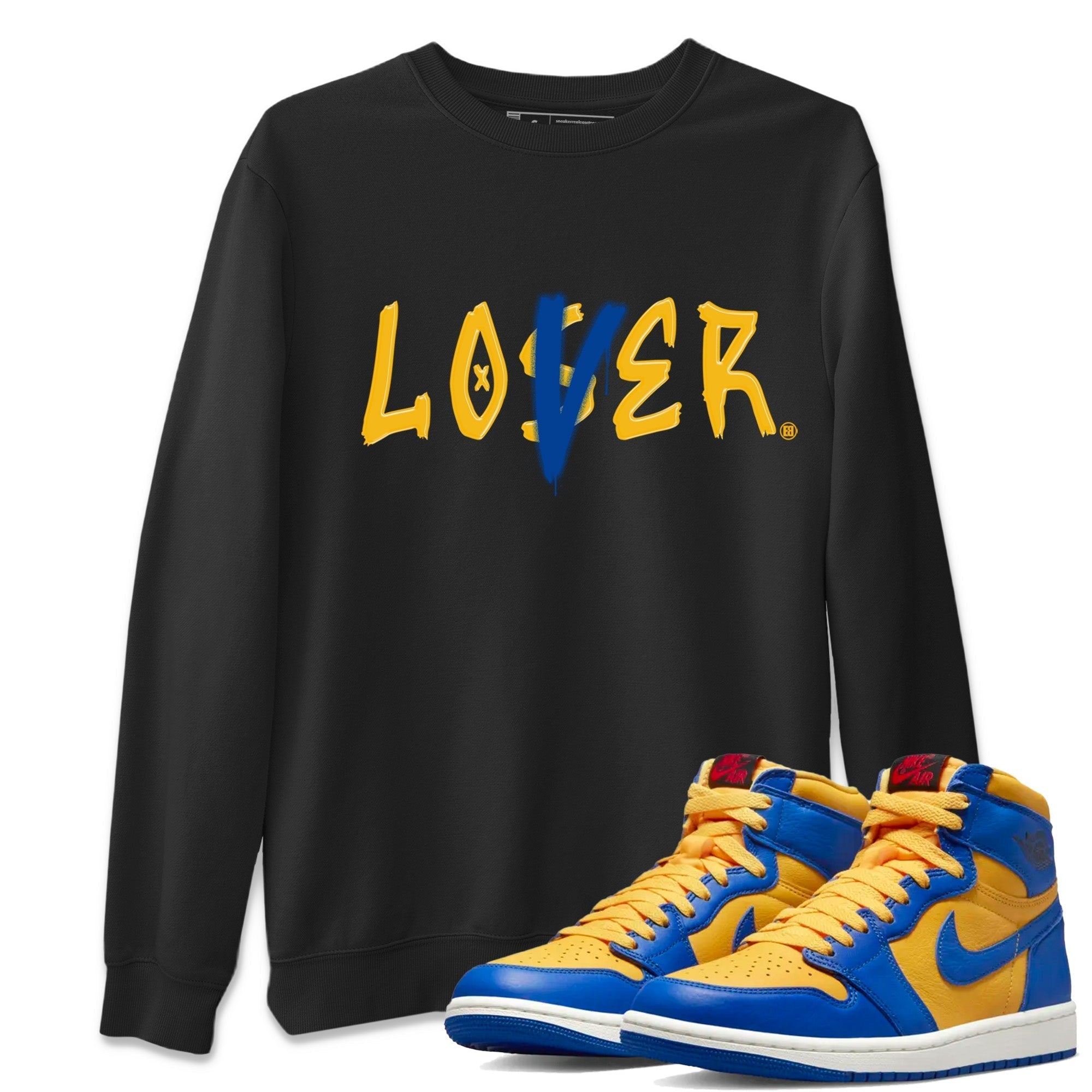 Loser Lover Unisex Tops - Air Jordan 1 Game Royal Varsity Maize