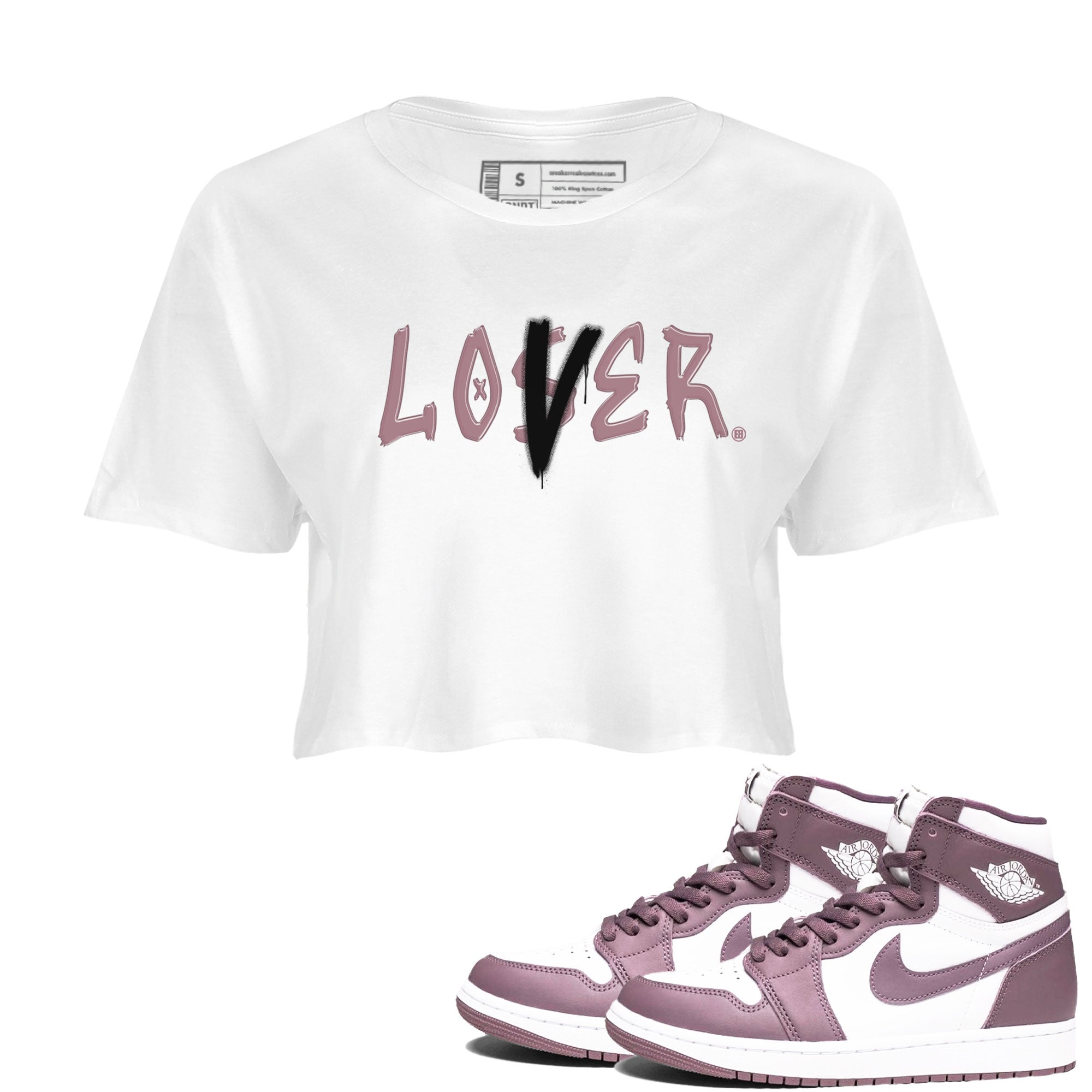 Loser Lover snkmatch Women's Top - Air Jordan 1 Mauve