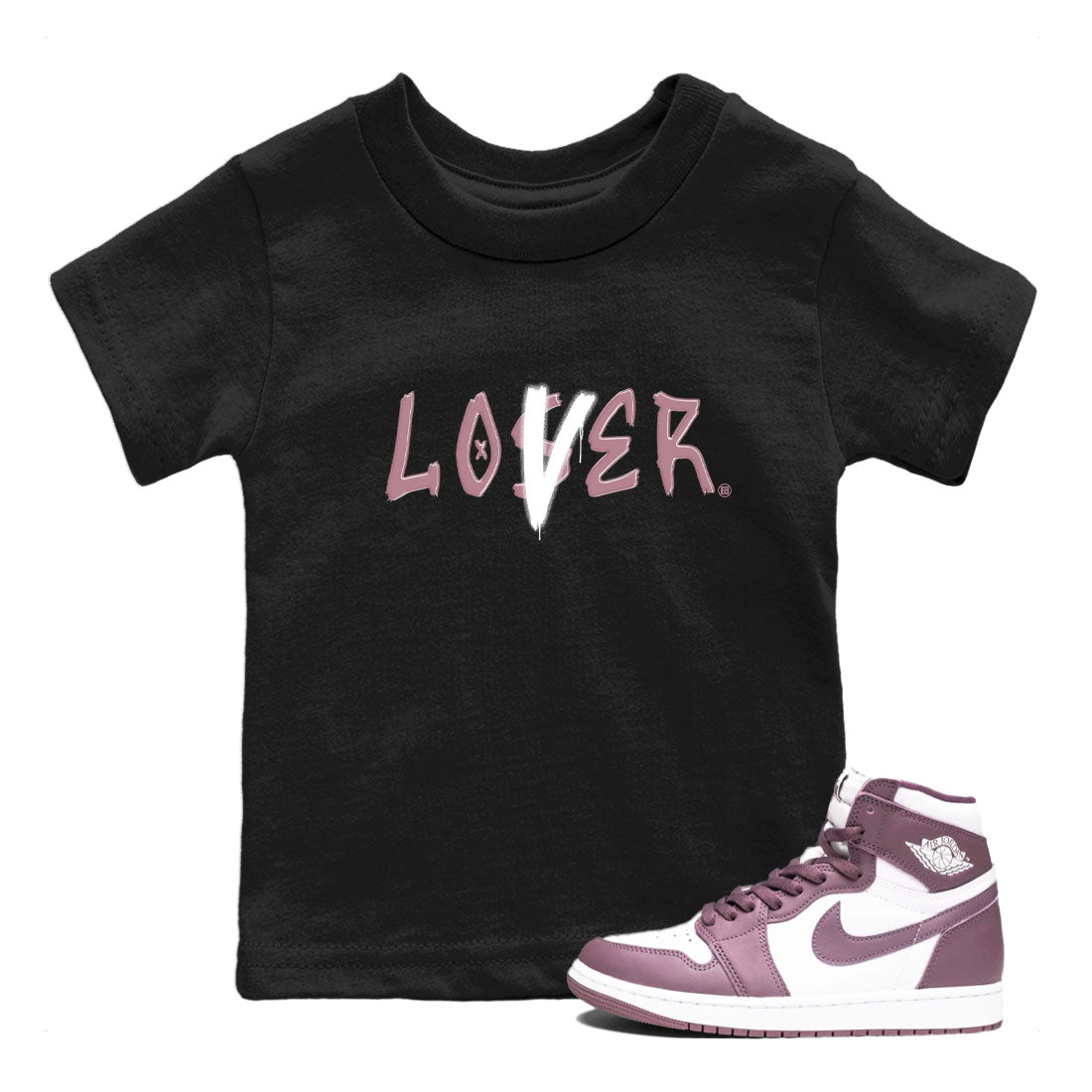 Loser Lover snkmatch Tee Kids - Air Jordan 1 Mauve
