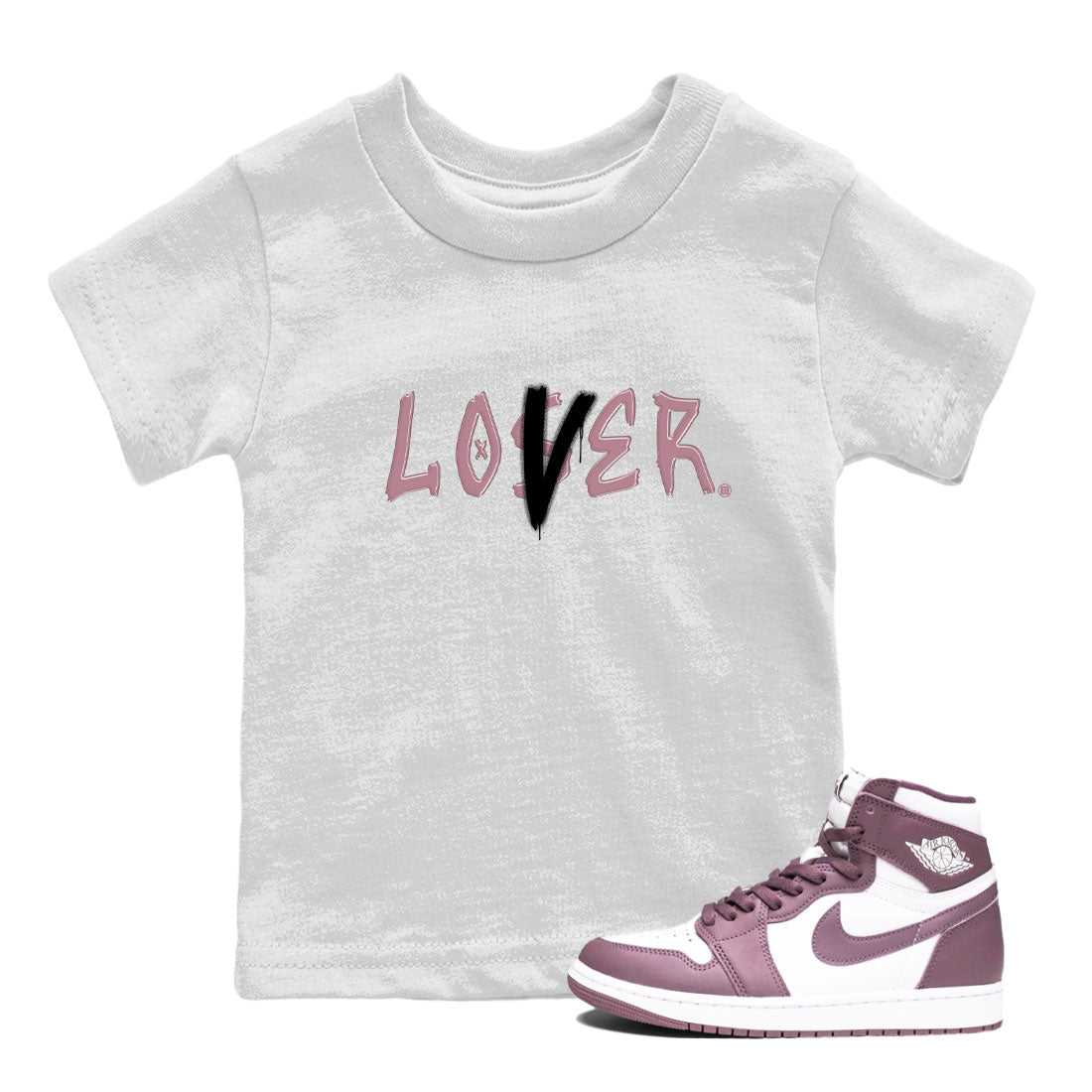 Loser Lover snkmatch Tee Kids - Air Jordan 1 Mauve
