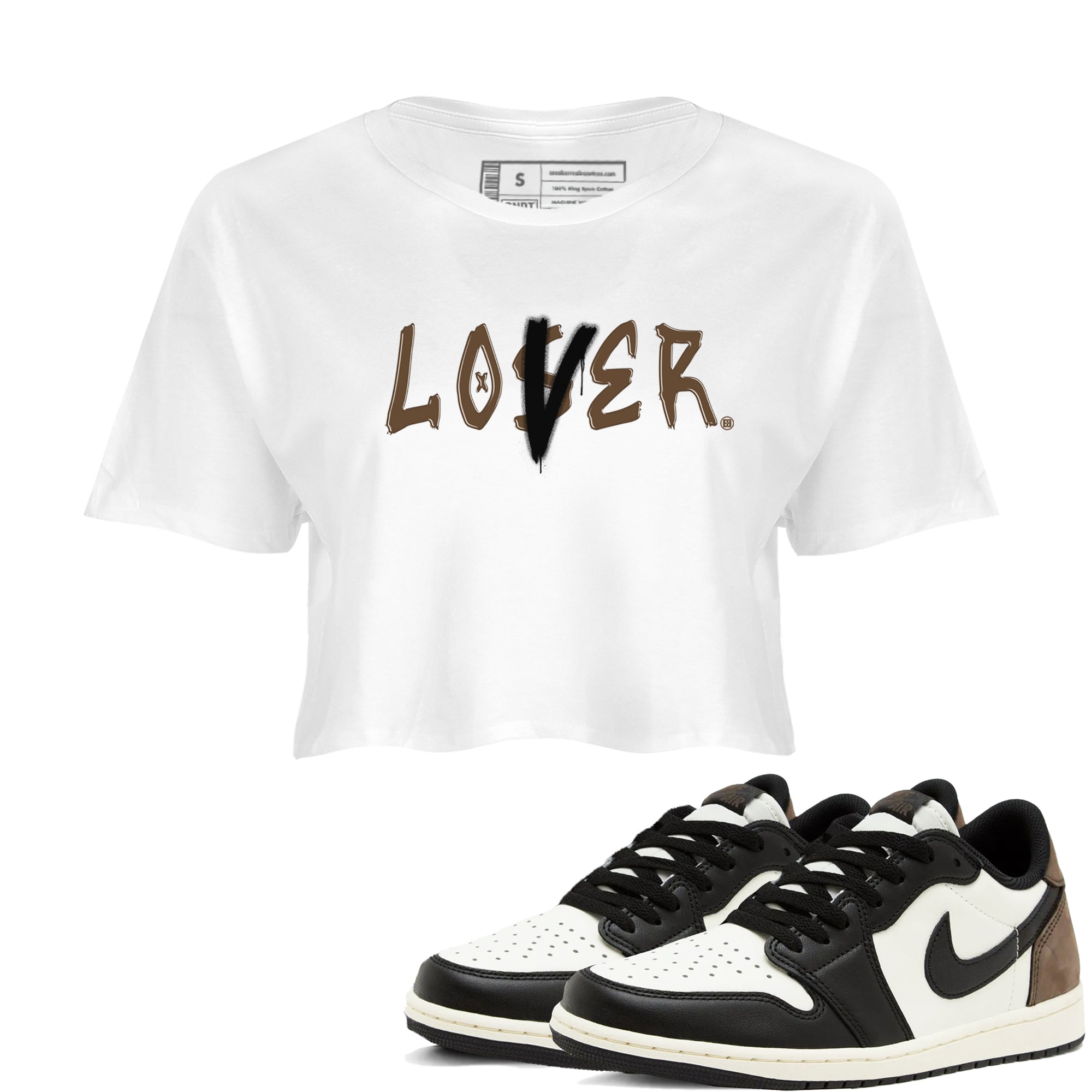 Loser Lover snkmatch Women's Top - Air Jordan 1 Mocha